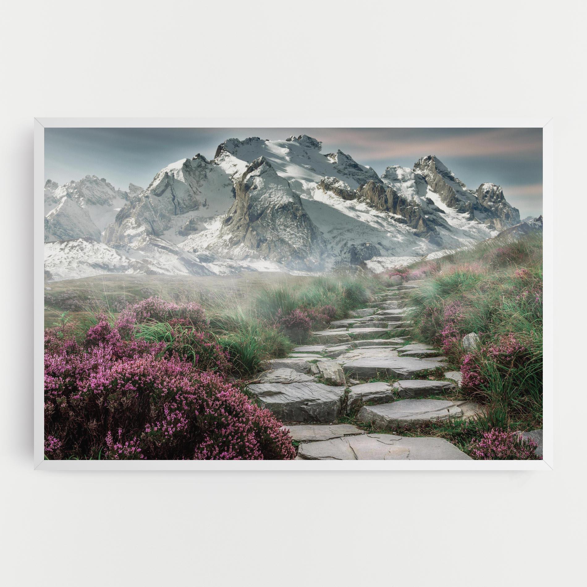 Tablou Canvas Mountain Spring View mockup 0