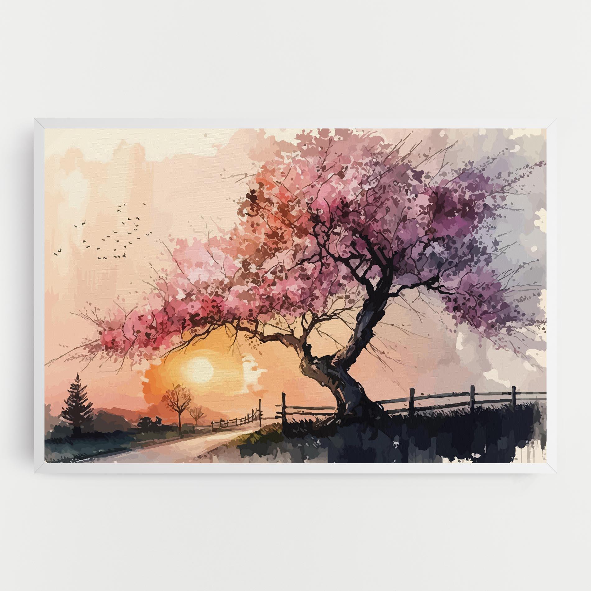 Tablou Canvas Sunset Spring mockup 0