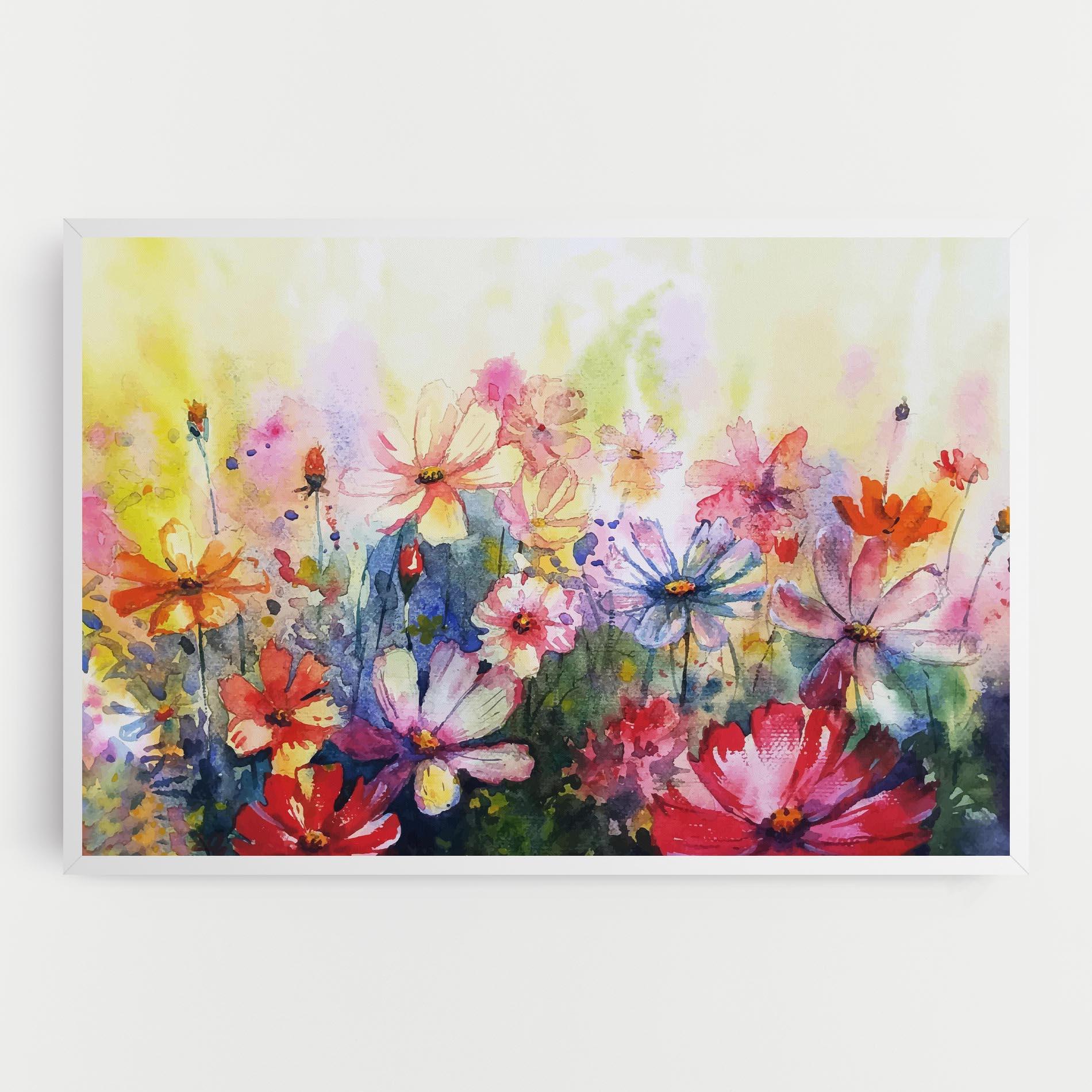 Tablou Canvas Water Art Flowers mockup 0