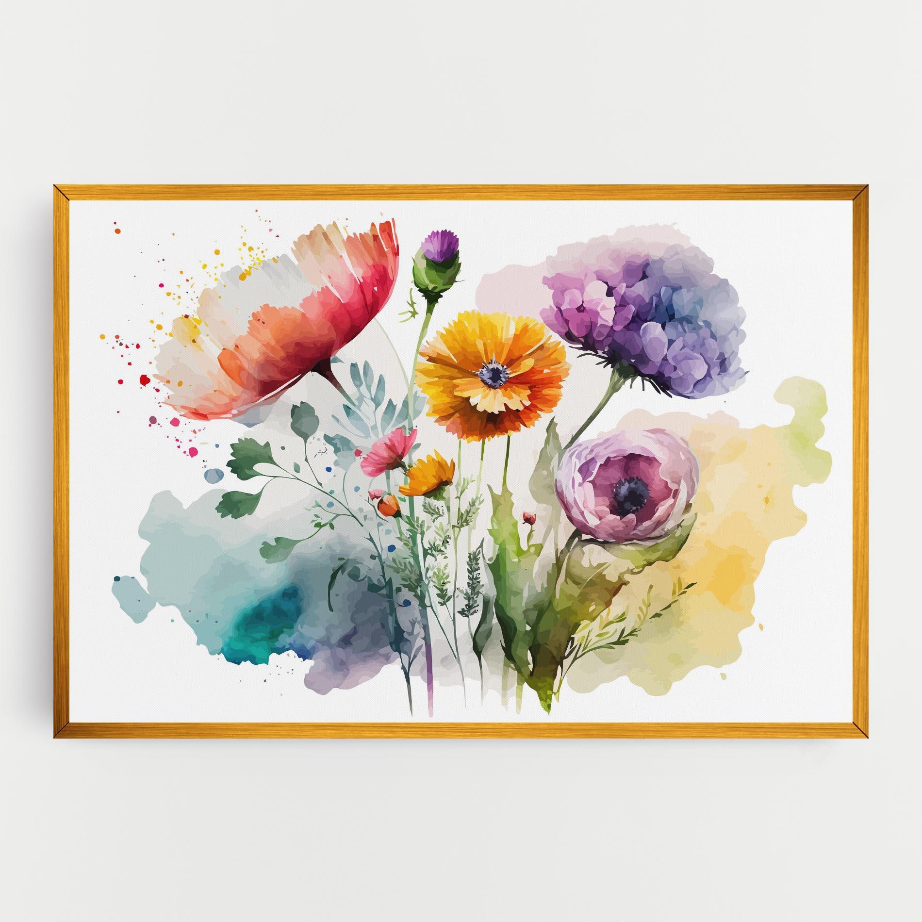 Tablou Canvas Beautiful Spring Flowers mockup 0