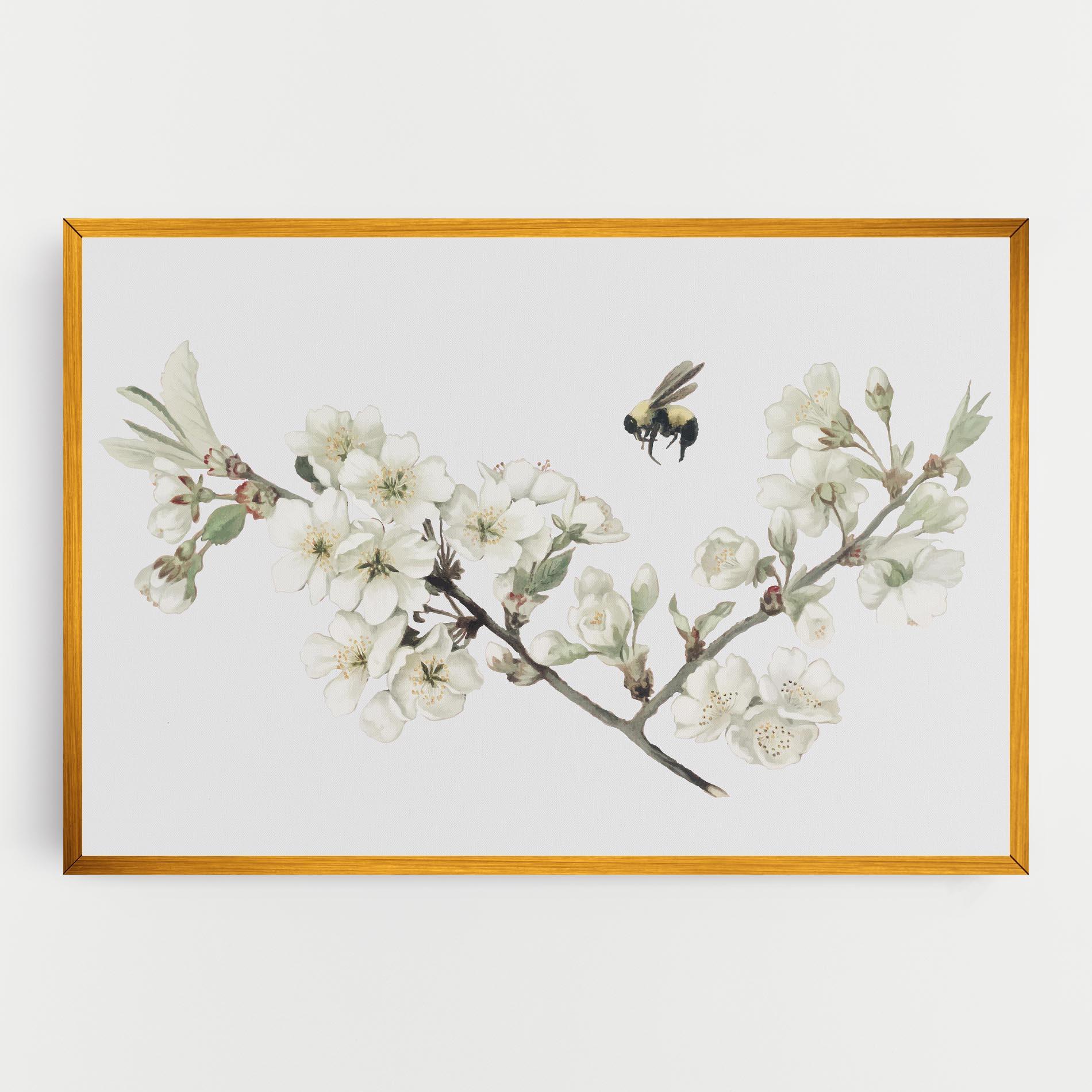 Tablou Canvas Bee Spring Flower mockup 0