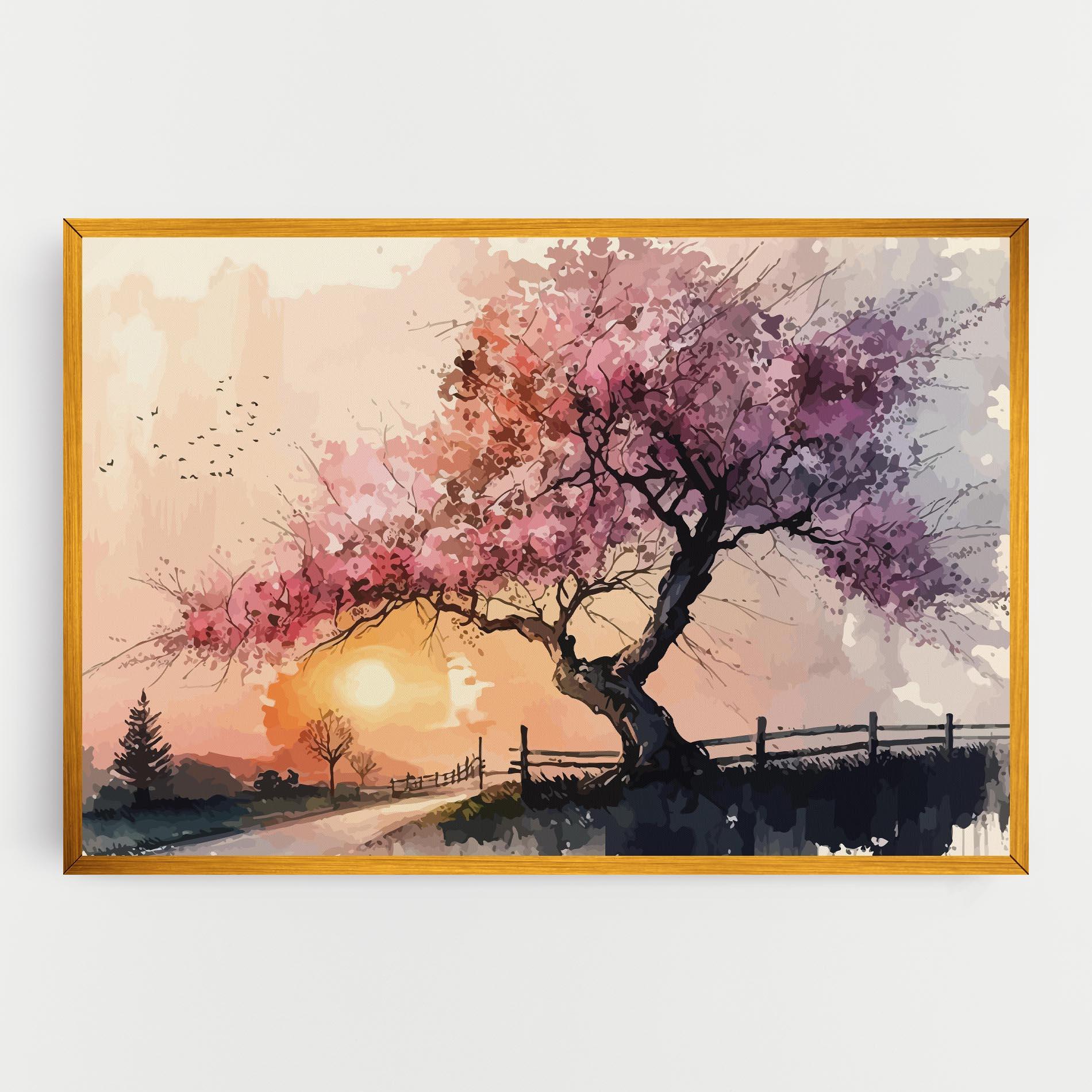 Tablou Canvas Sunset Spring mockup 0