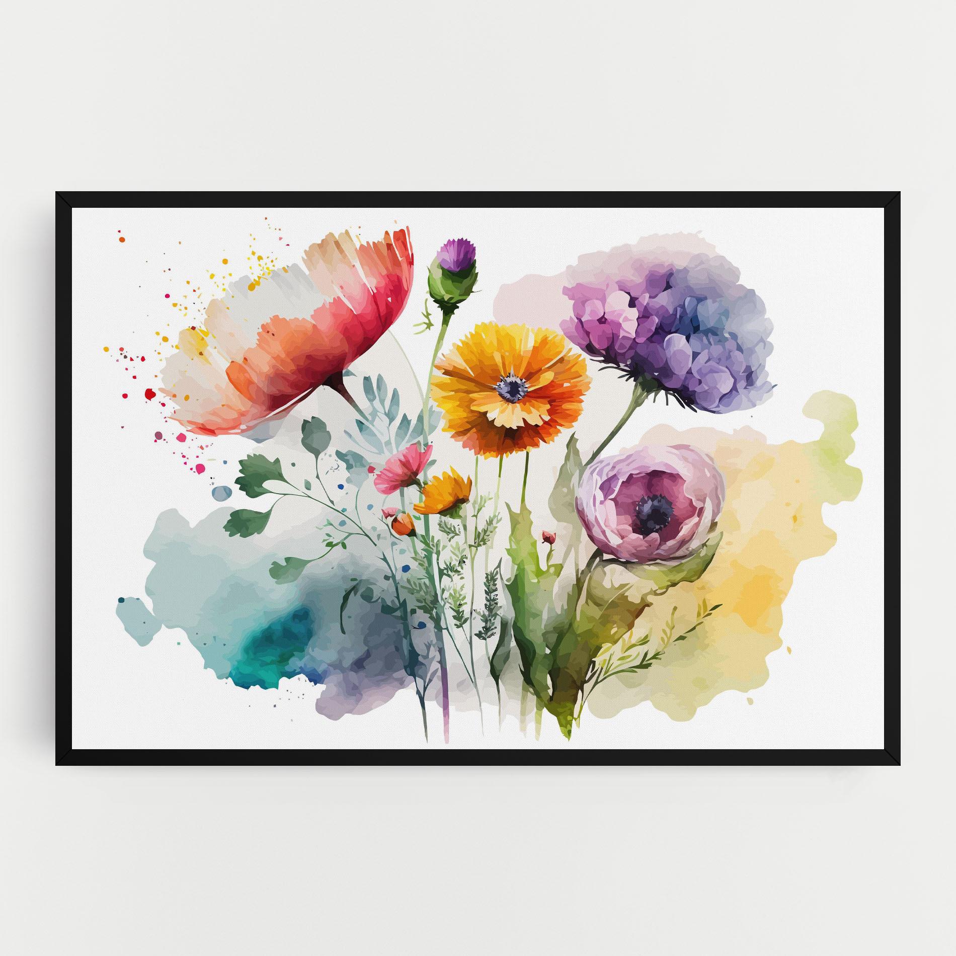 Tablou Canvas Beautiful Spring Flowers mockup 0