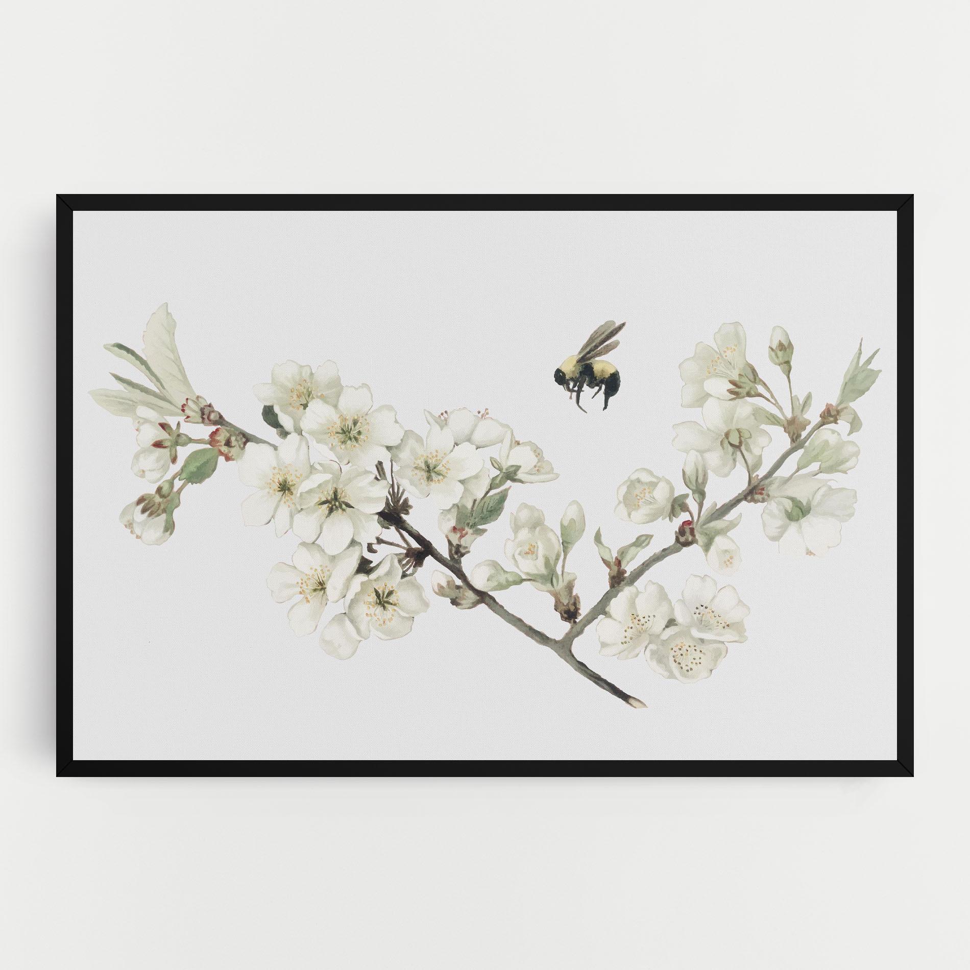 Tablou Canvas Bee Spring Flower mockup 0