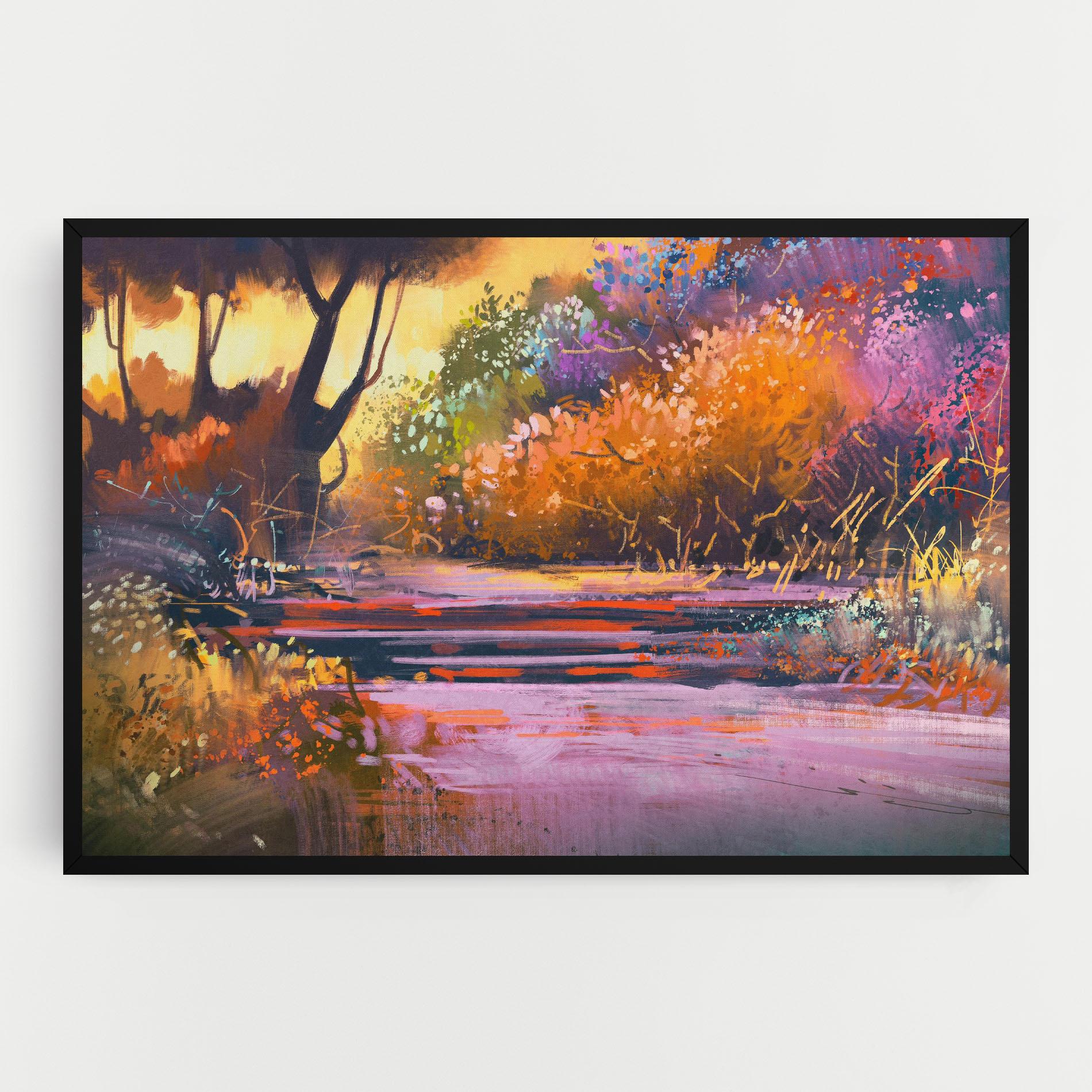 Tablou Canvas Landscape Colorful Trees mockup 0