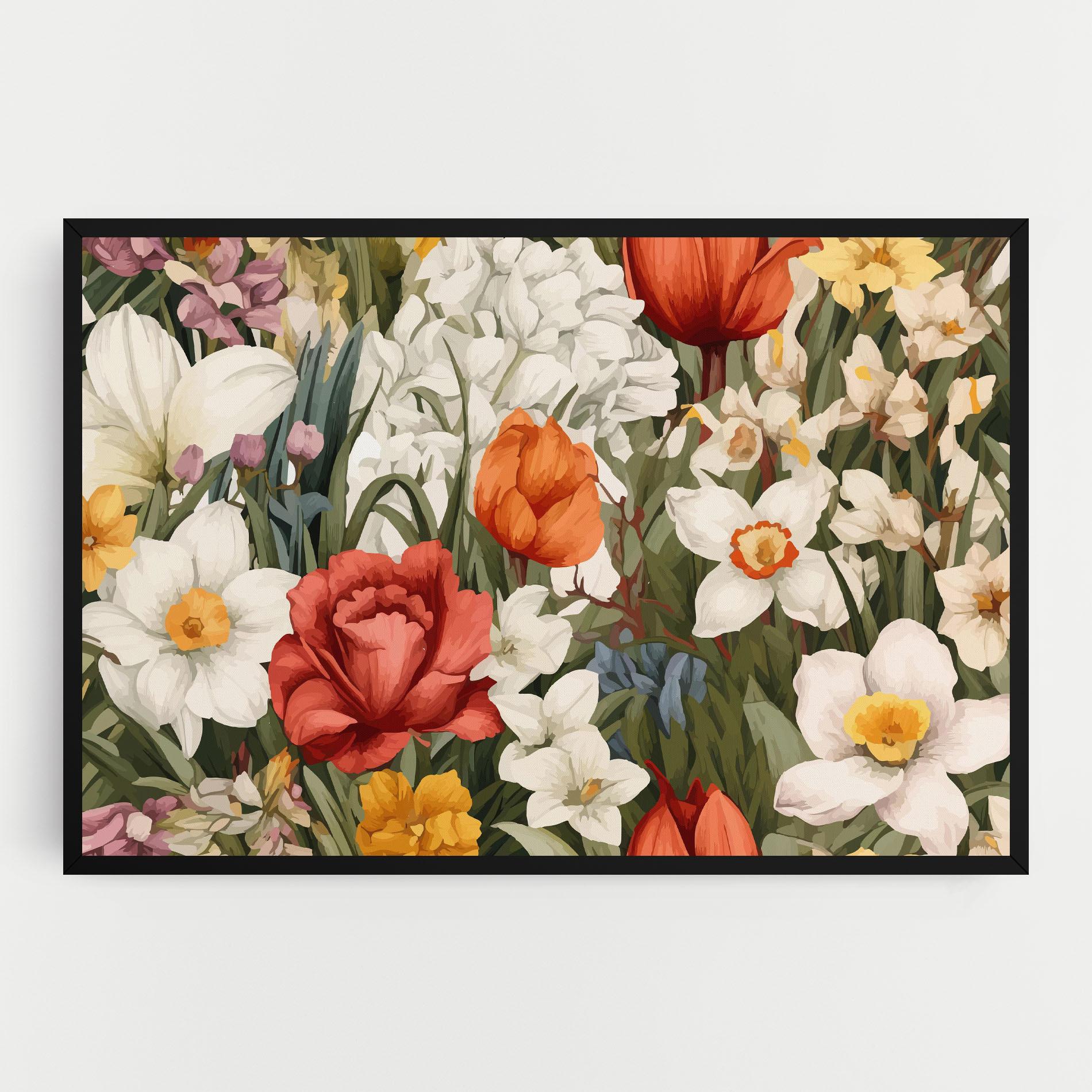 Tablou Canvas Orange Red Spring mockup 0