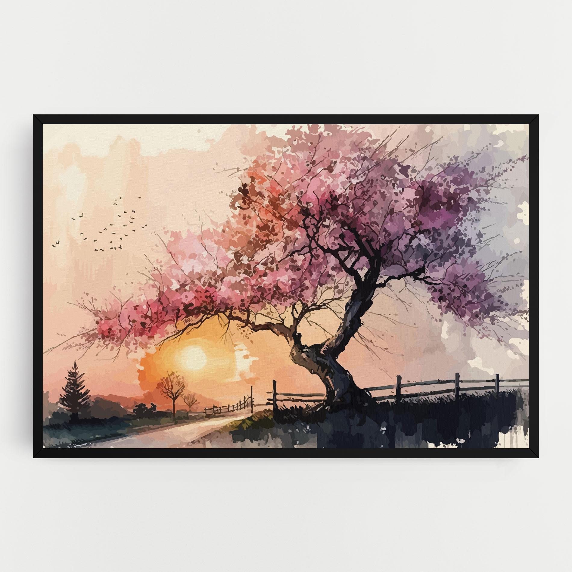 Tablou Canvas Sunset Spring mockup 0