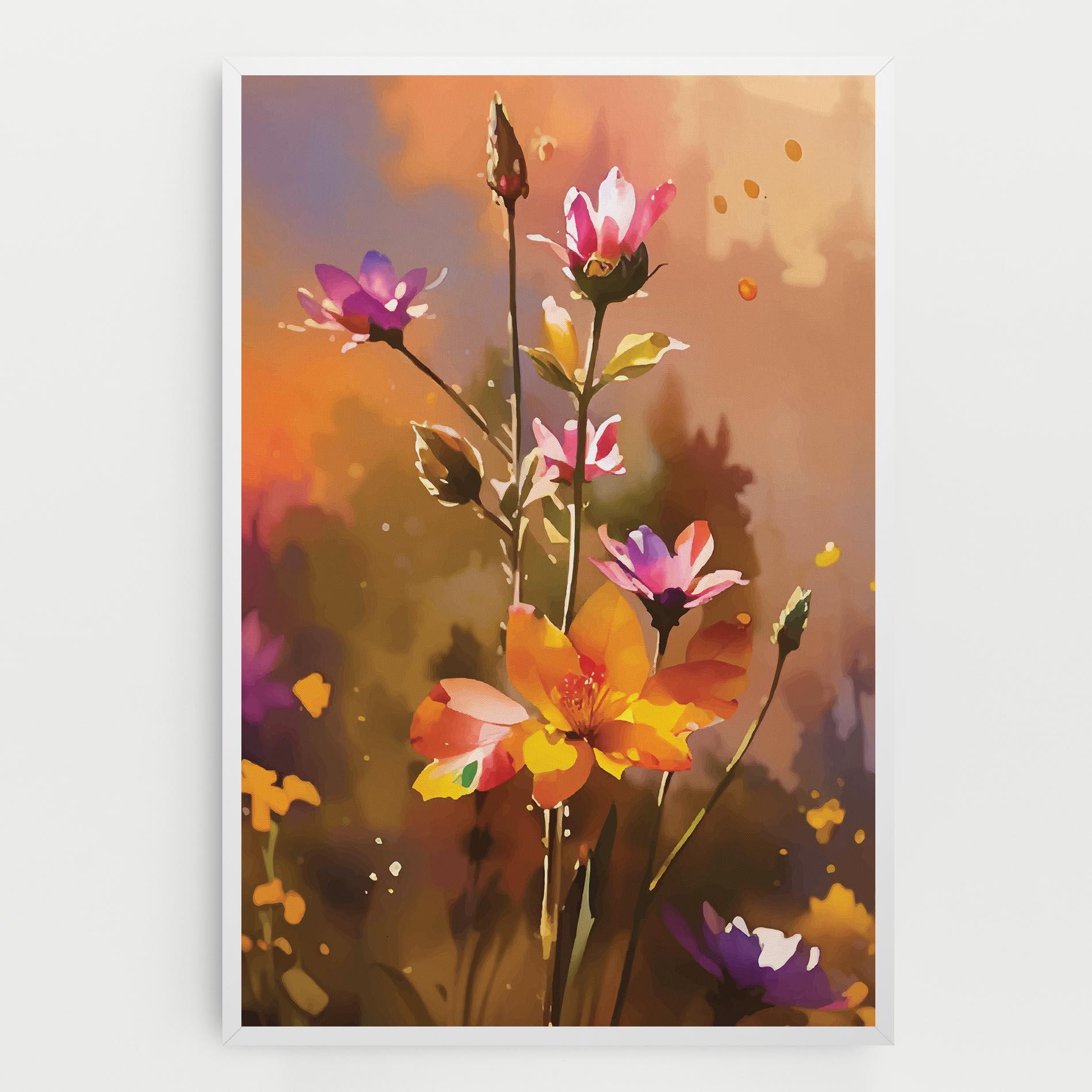 Tablou Canvas Orange Pink Spring mockup 0