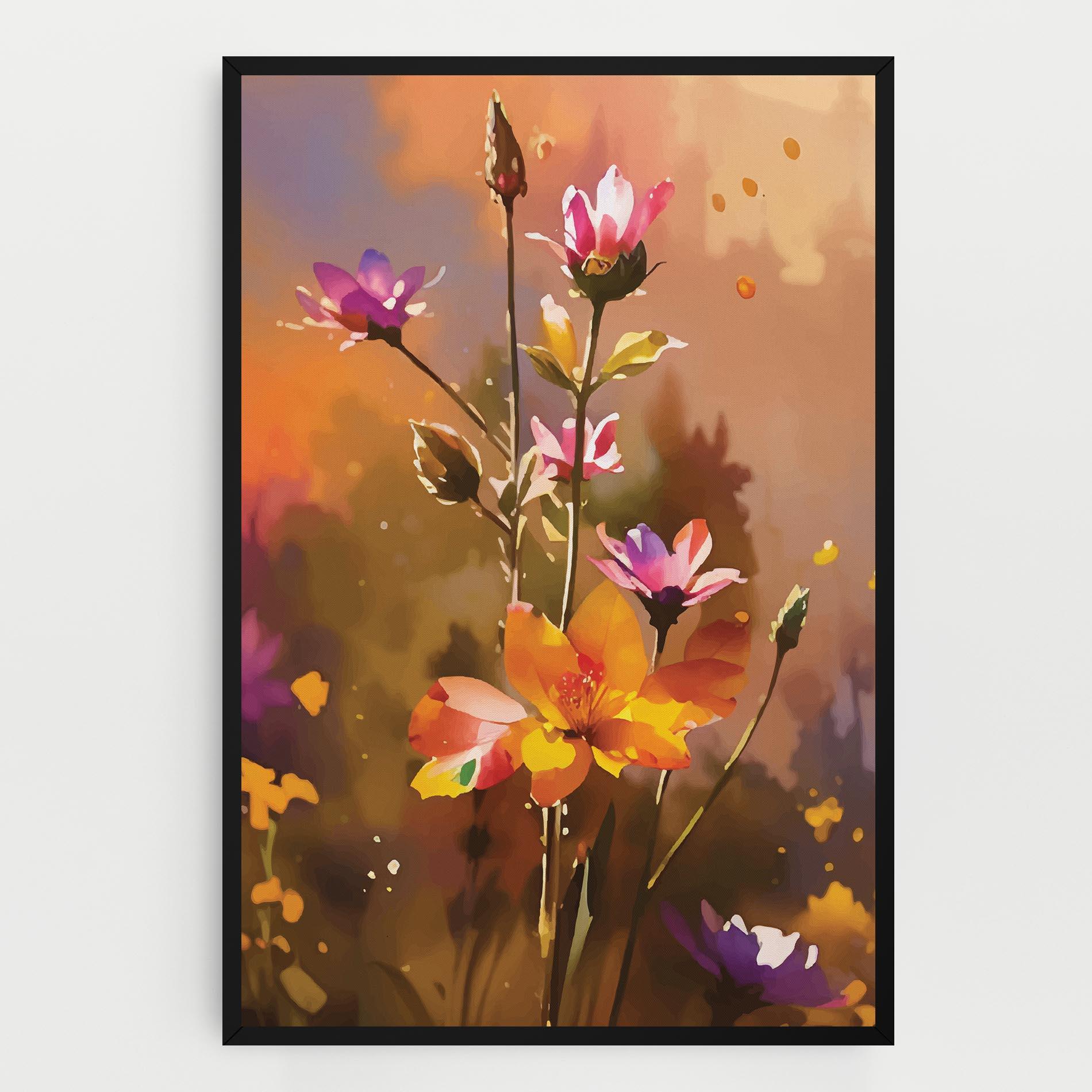 Tablou Canvas Orange Pink Spring mockup 0