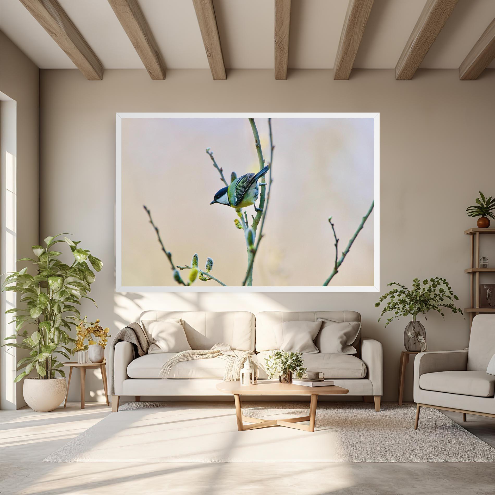 Tablou Canvas Beautiful Spring Bird mockup 6
