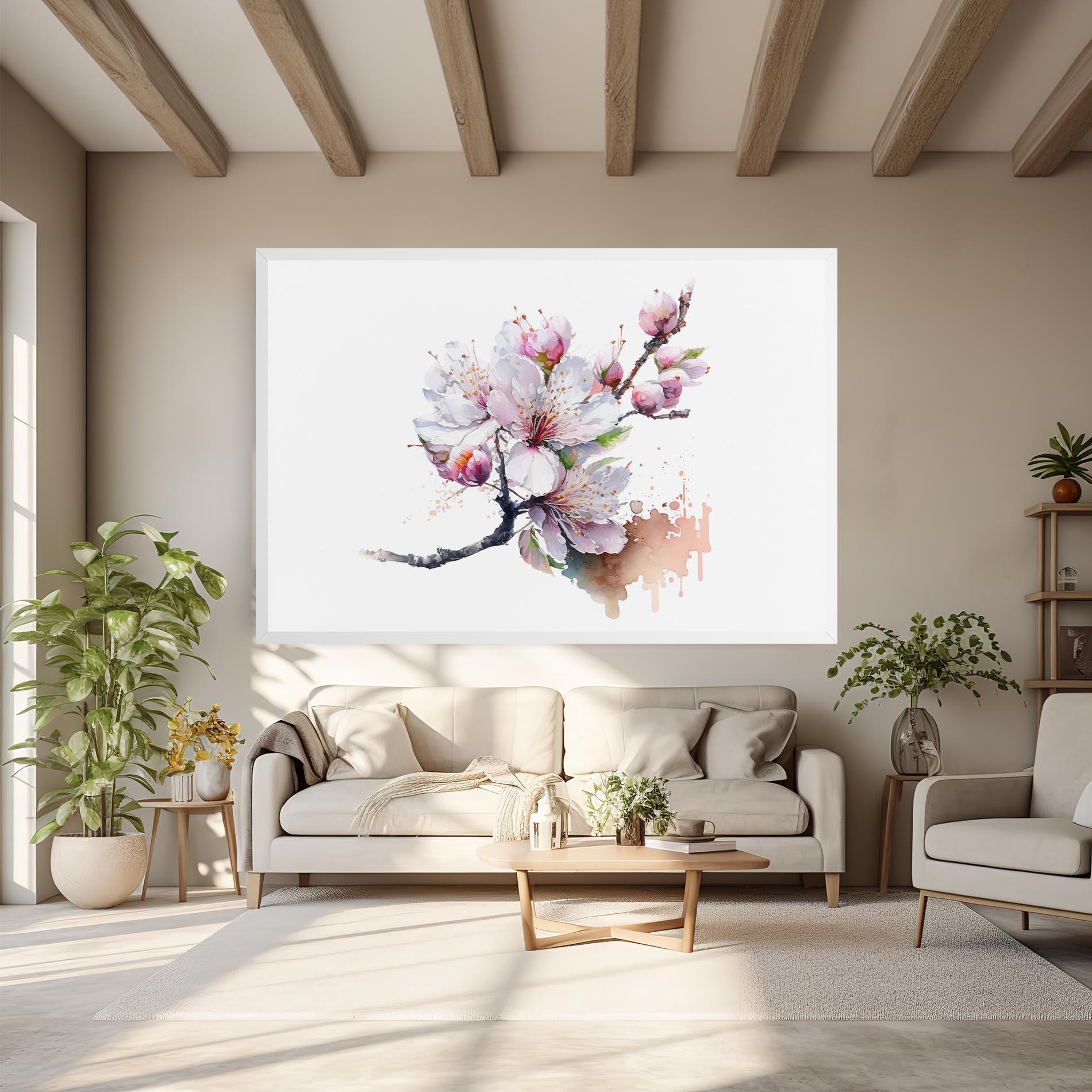 Tablou Canvas Cherry Spring Art mockup 6