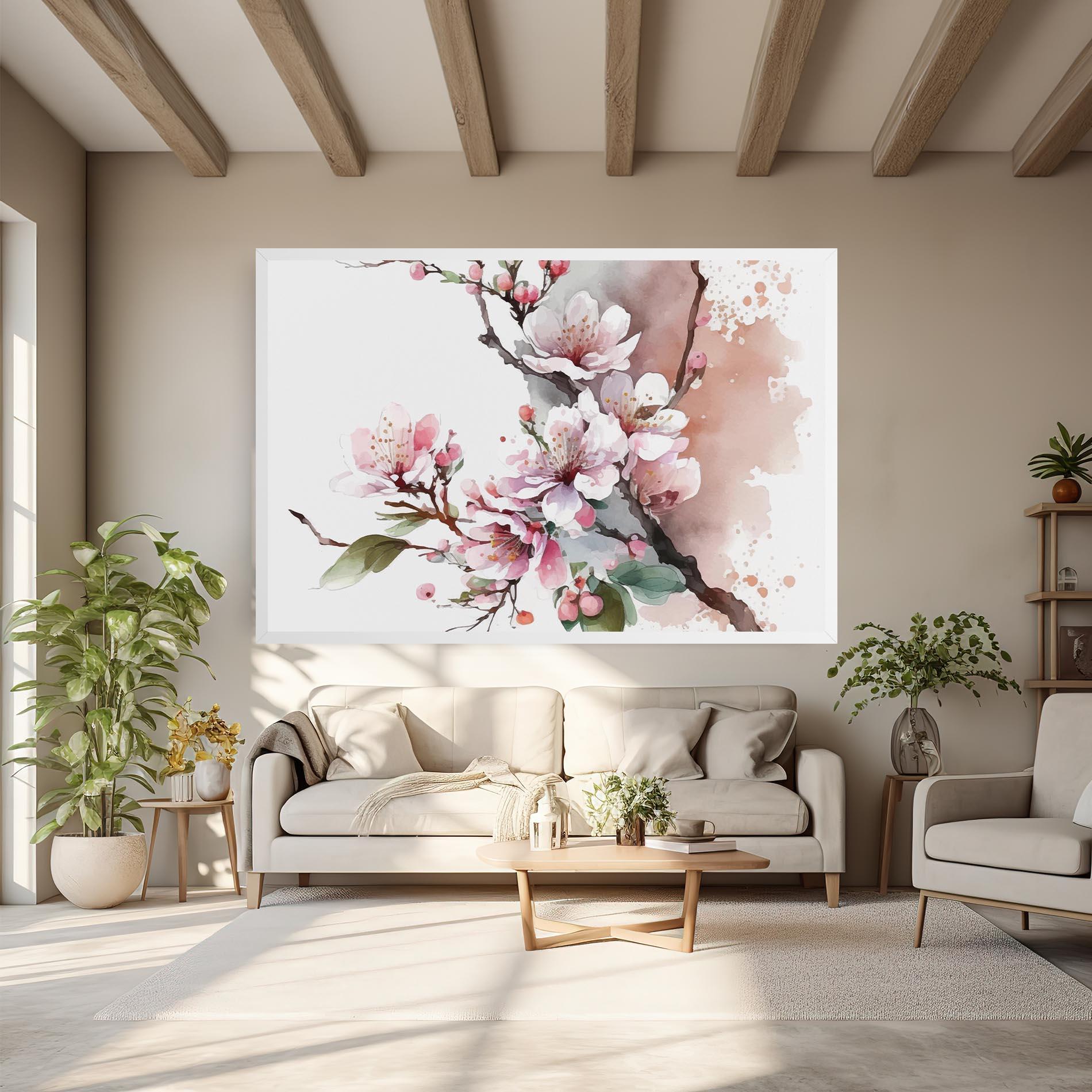 Tablou Canvas Cherry Spring Flower mockup 6