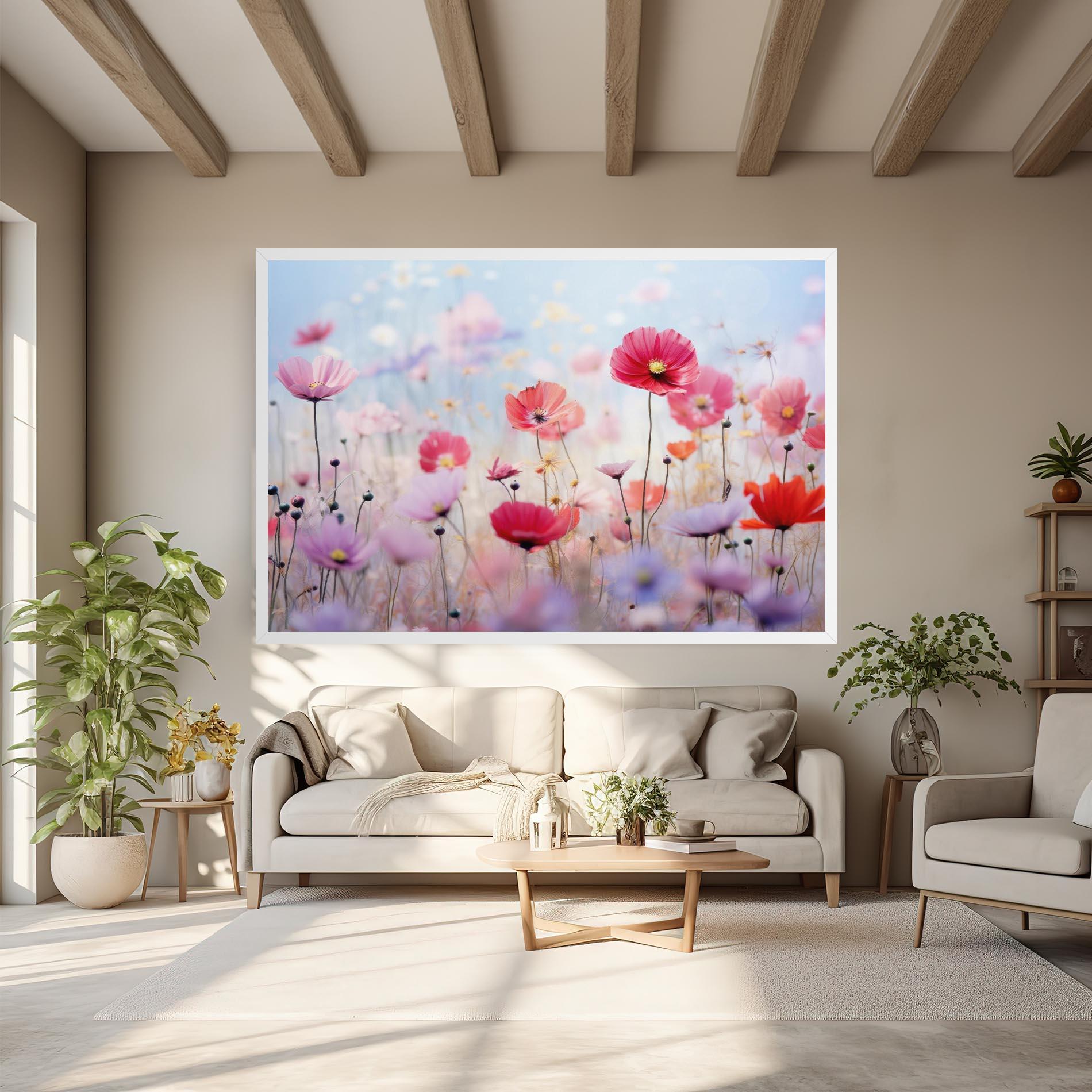 Tablou Canvas Dreamy Sprig Pink Flower mockup 6