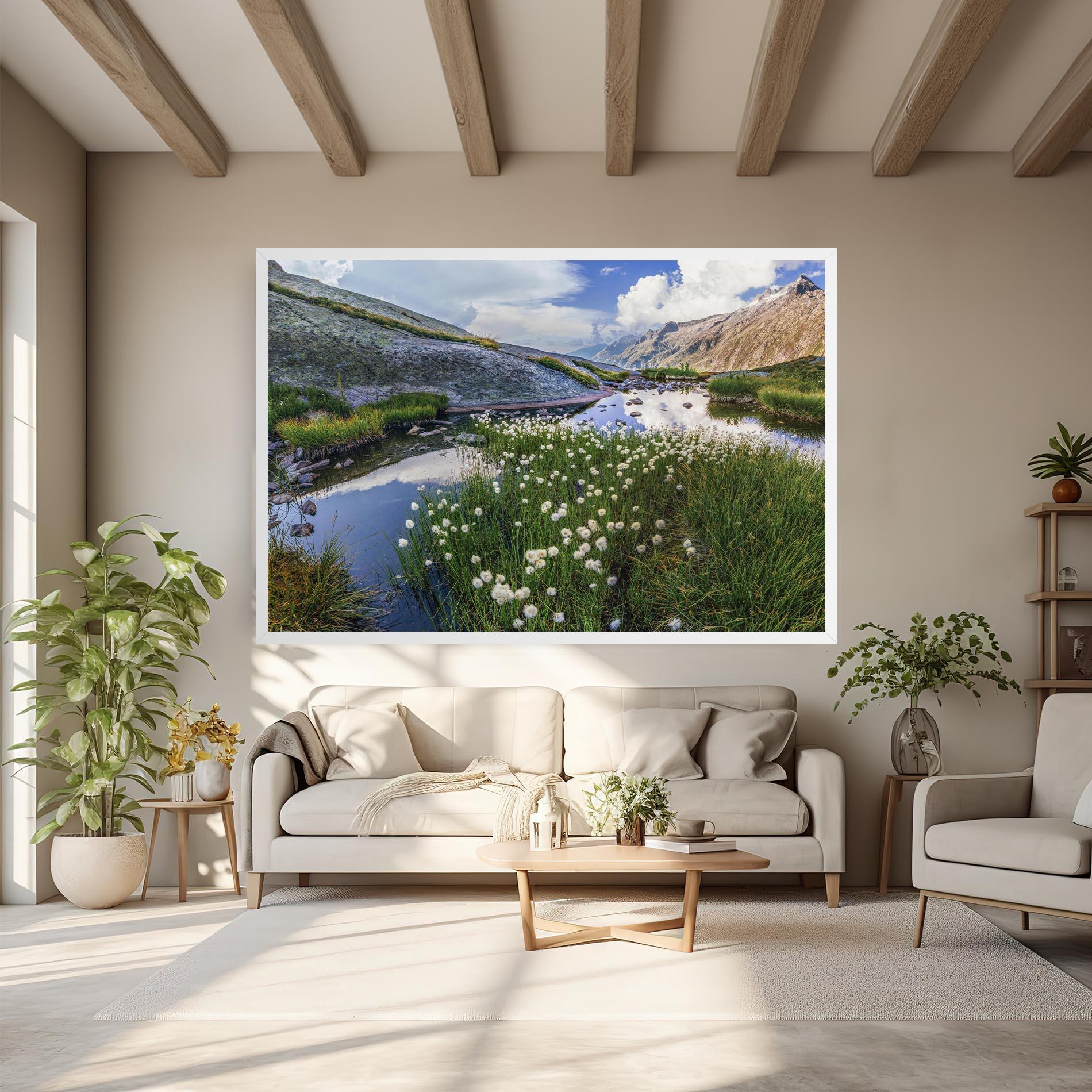 Tablou Canvas Lake Spring View mockup 6