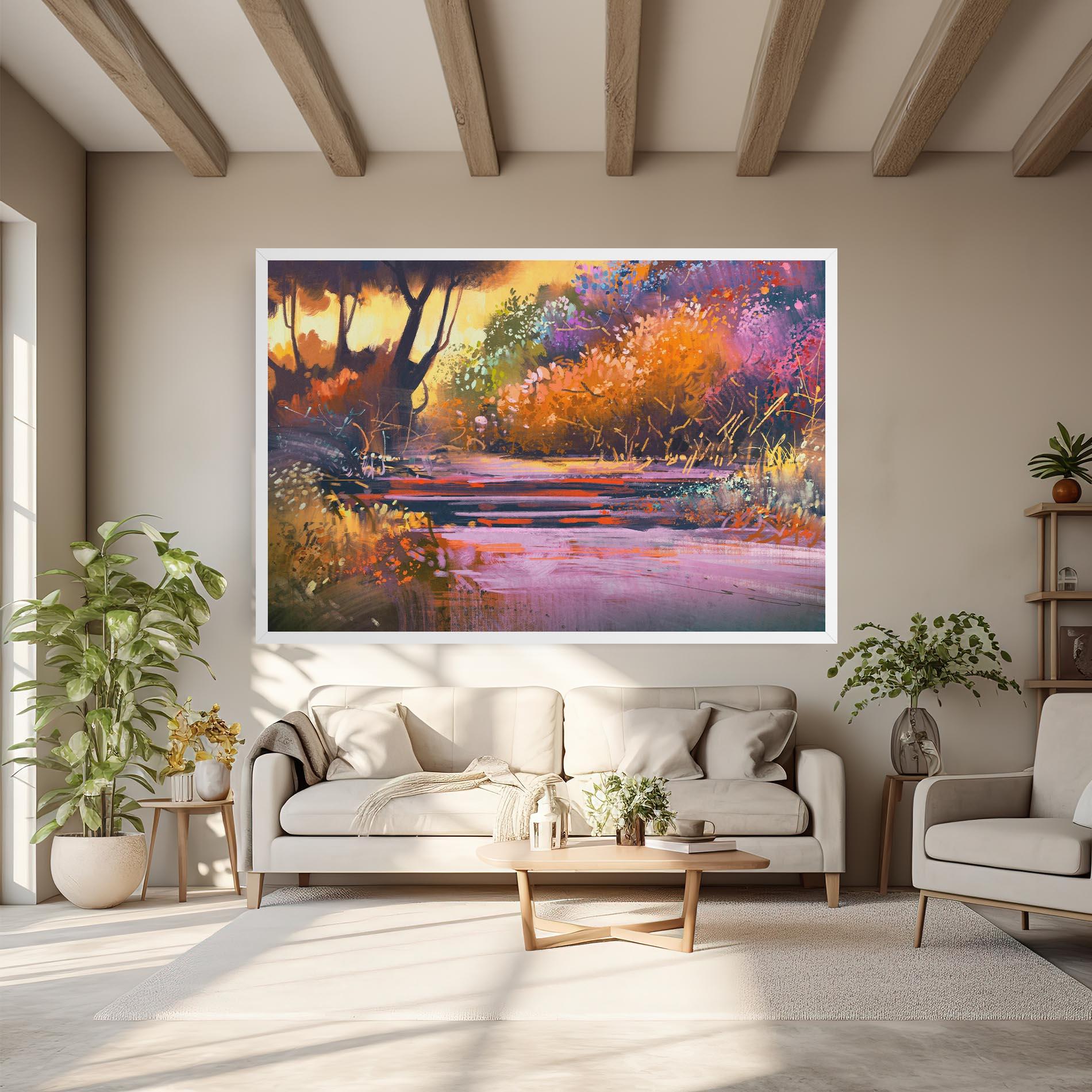 Tablou Canvas Landscape Colorful Trees mockup 6