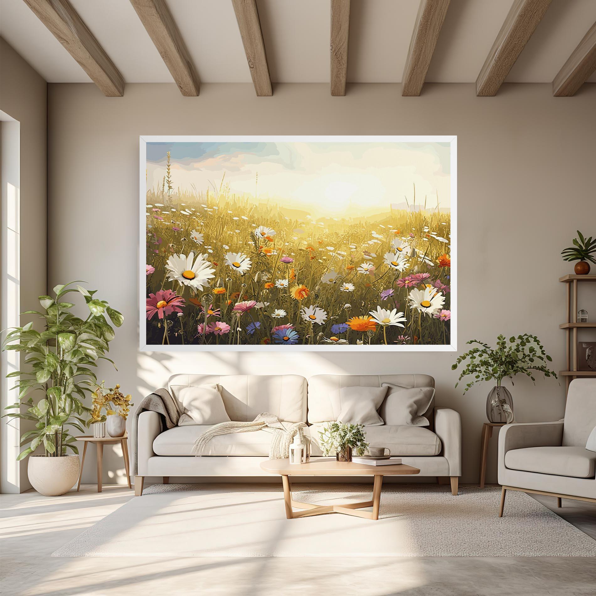 Tablou Canvas Spring Field Art mockup 6