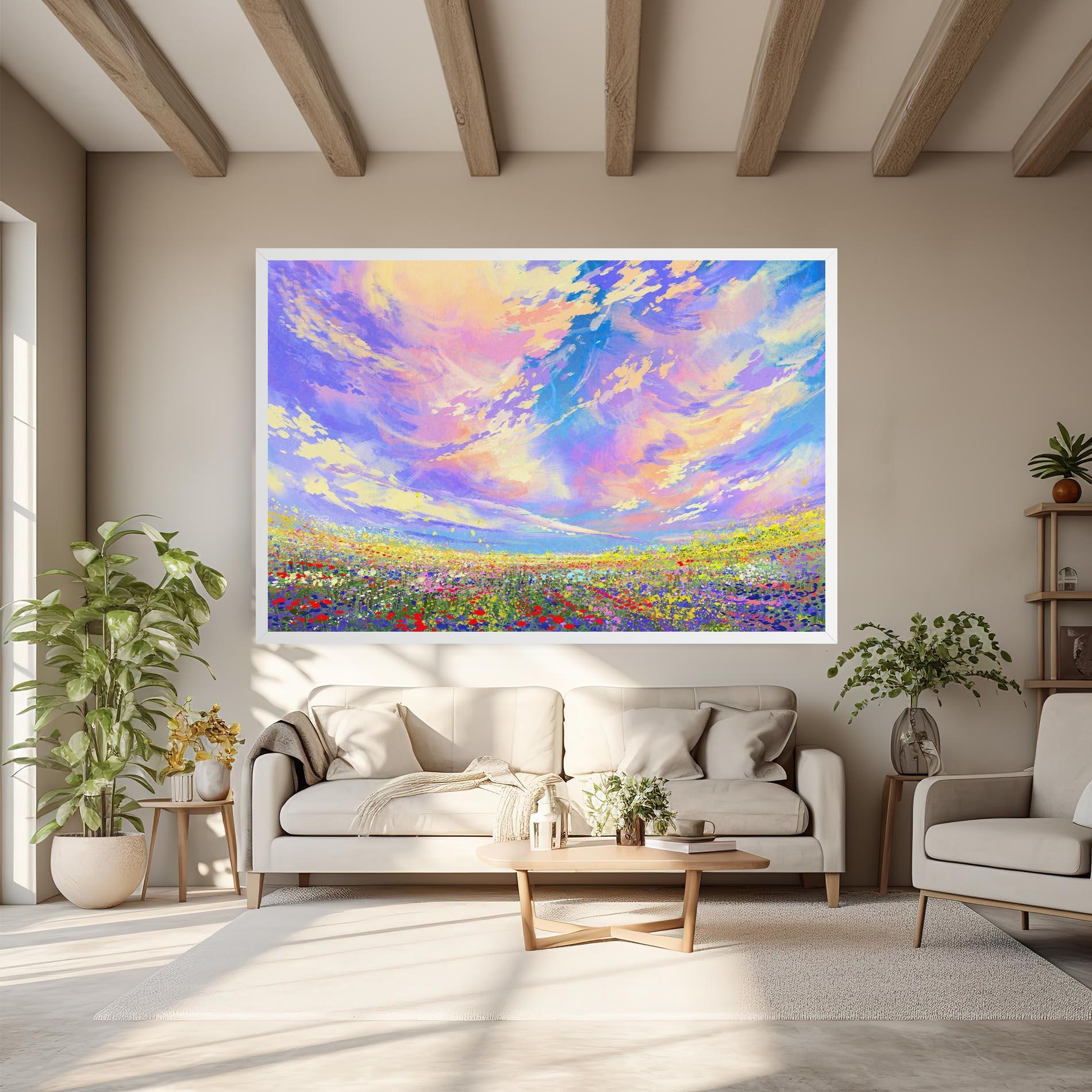 Tablou Canvas Spring Field mockup 6