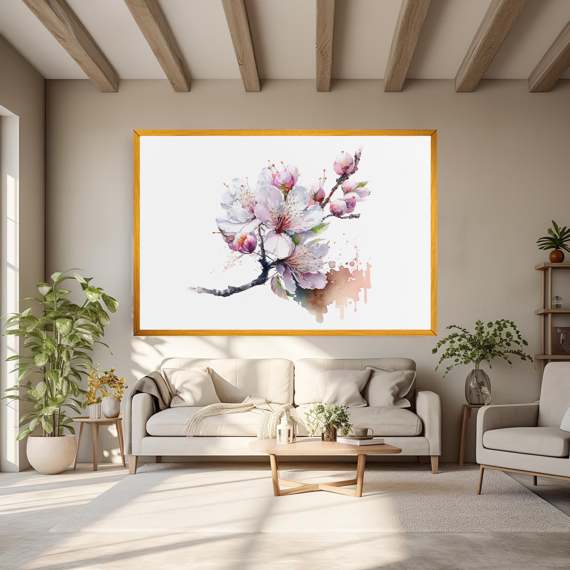 Tablou Canvas Cherry Spring Art mockup 6