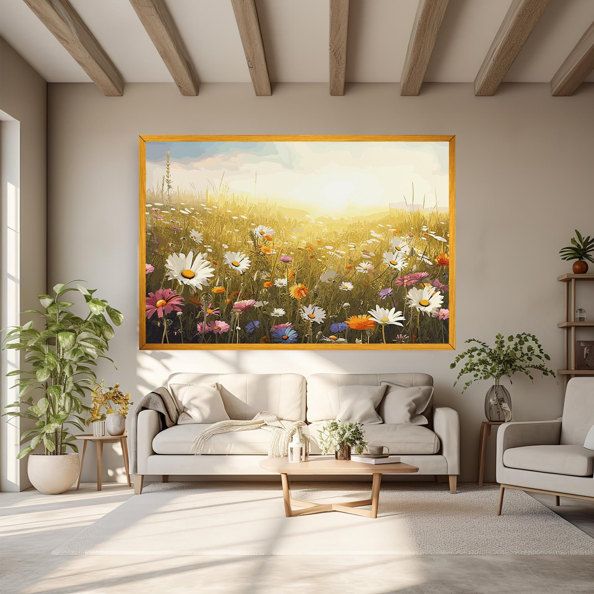 Tablou Canvas Spring Field Art mockup 6