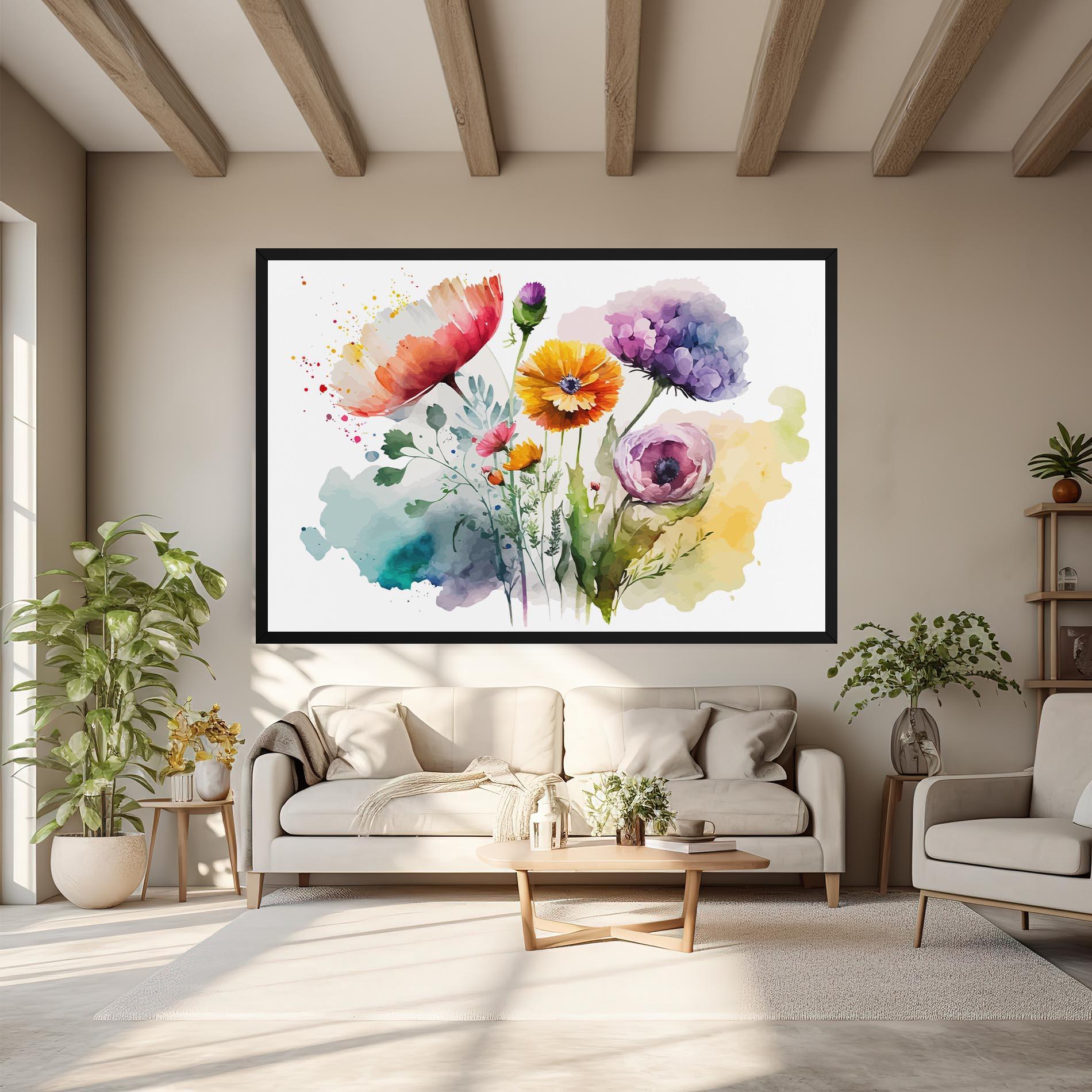Tablou Canvas Beautiful Spring Flowers mockup 6
