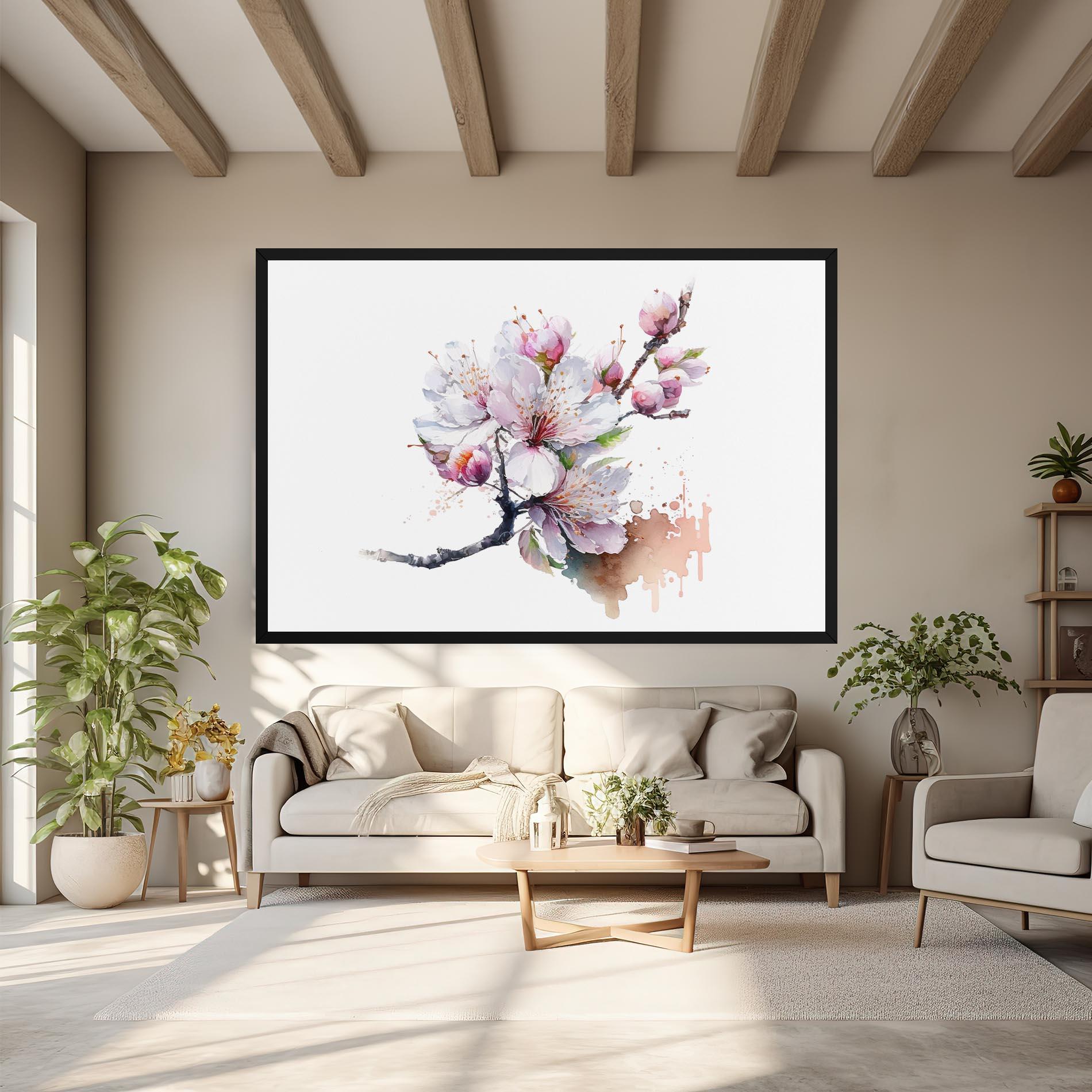 Tablou Canvas Cherry Spring Art mockup 6