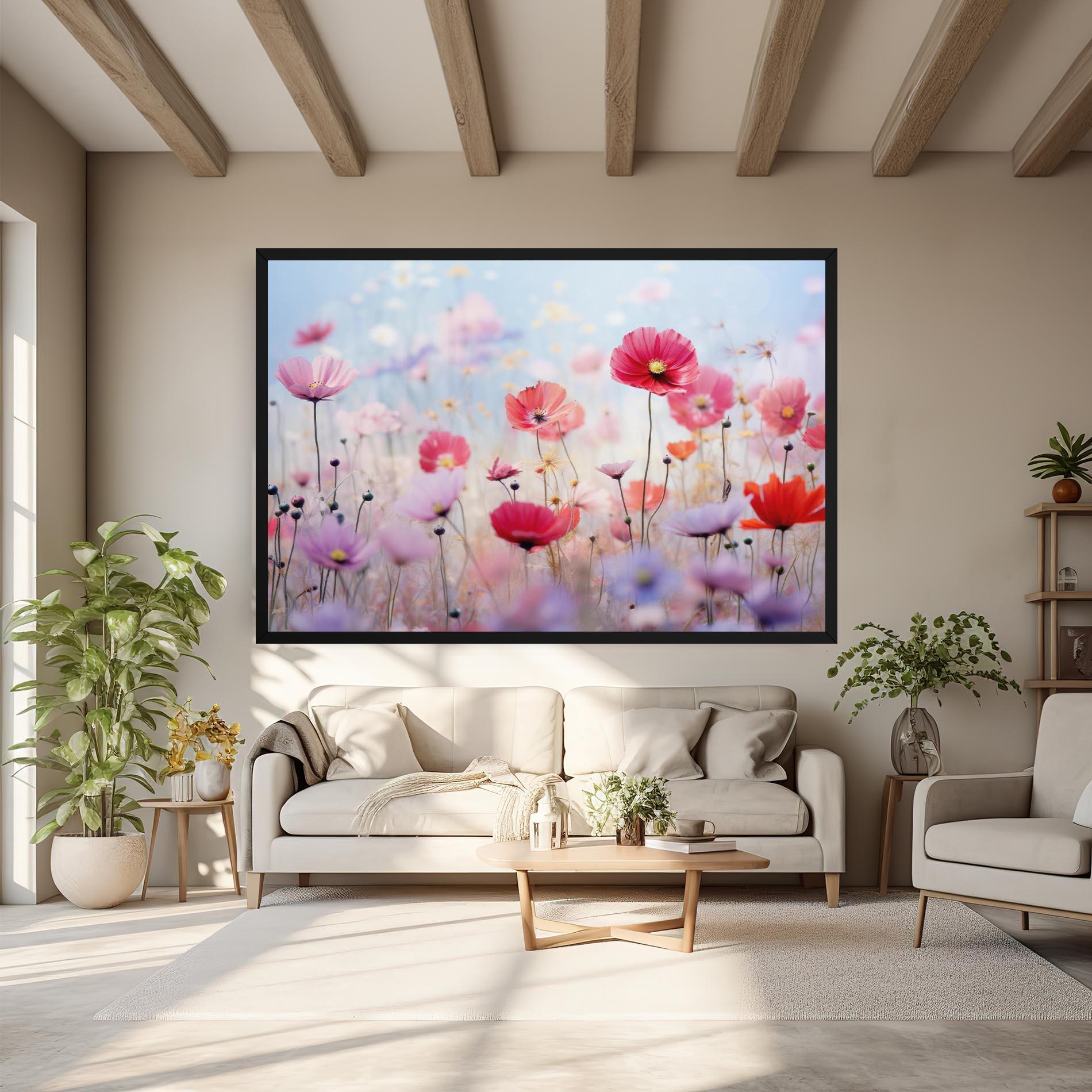 Tablou Canvas Dreamy Sprig Pink Flower mockup 6