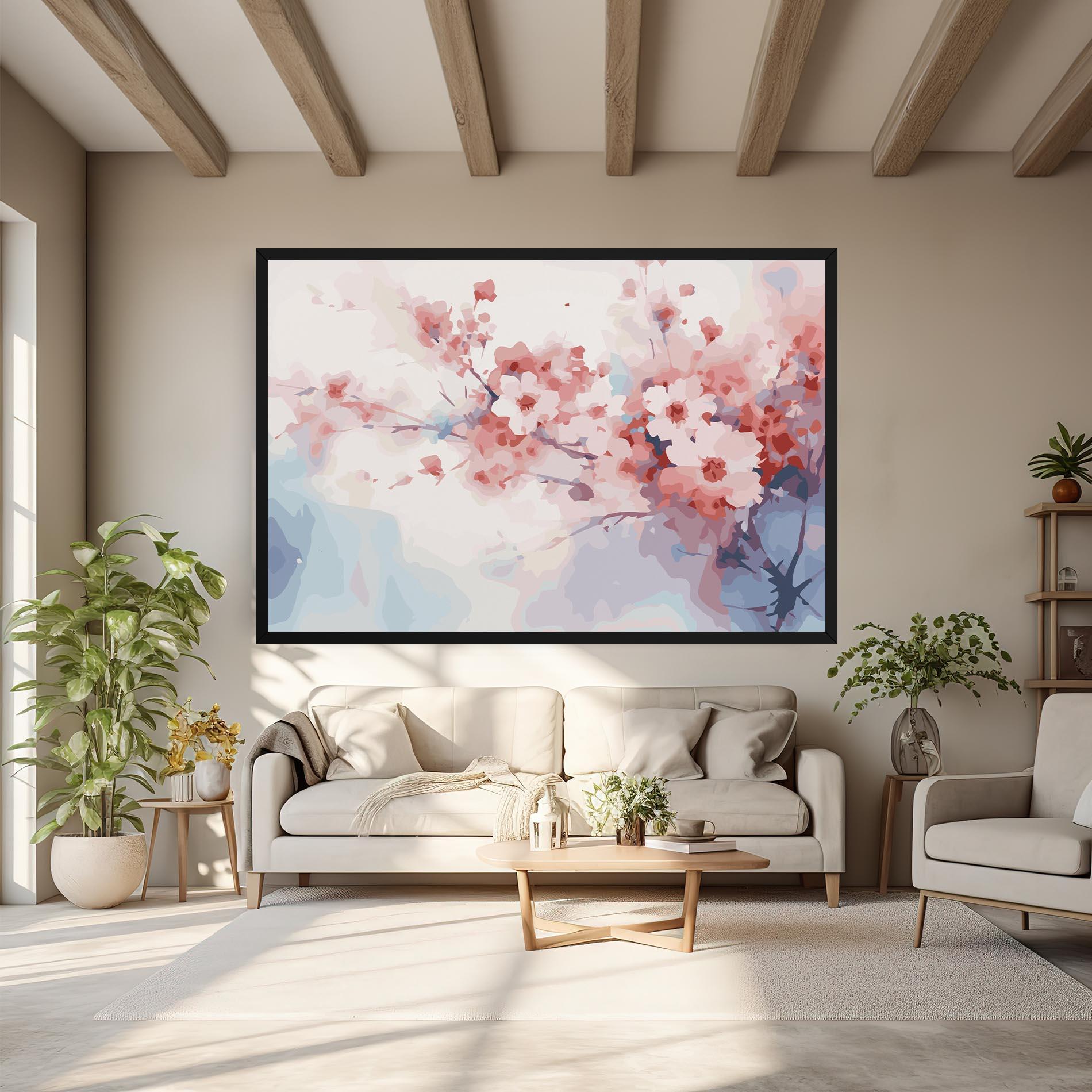 Tablou Canvas Pastel Spring Flowers mockup 6