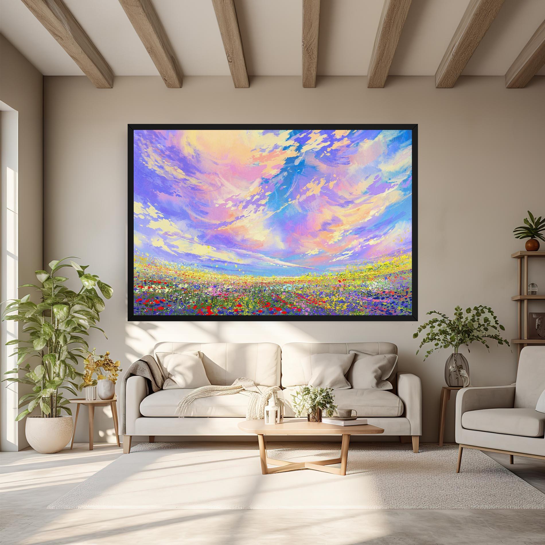 Tablou Canvas Spring Field mockup 6