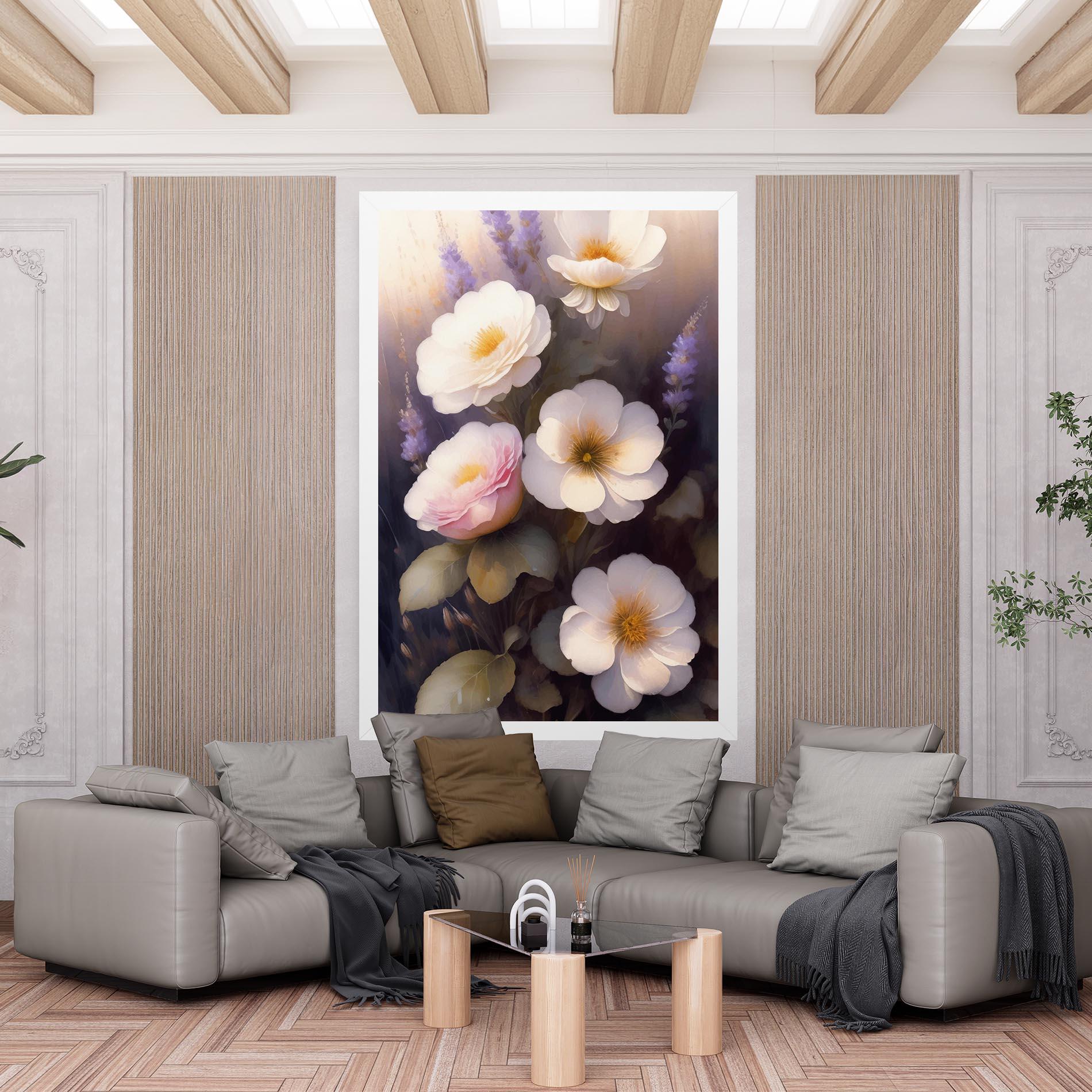 Tablou Canvas Cream Flower Spring mockup 6