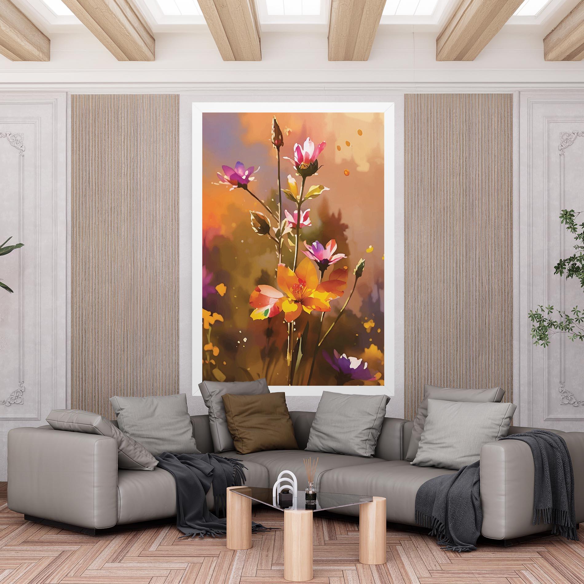 Tablou Canvas Orange Pink Spring mockup 6