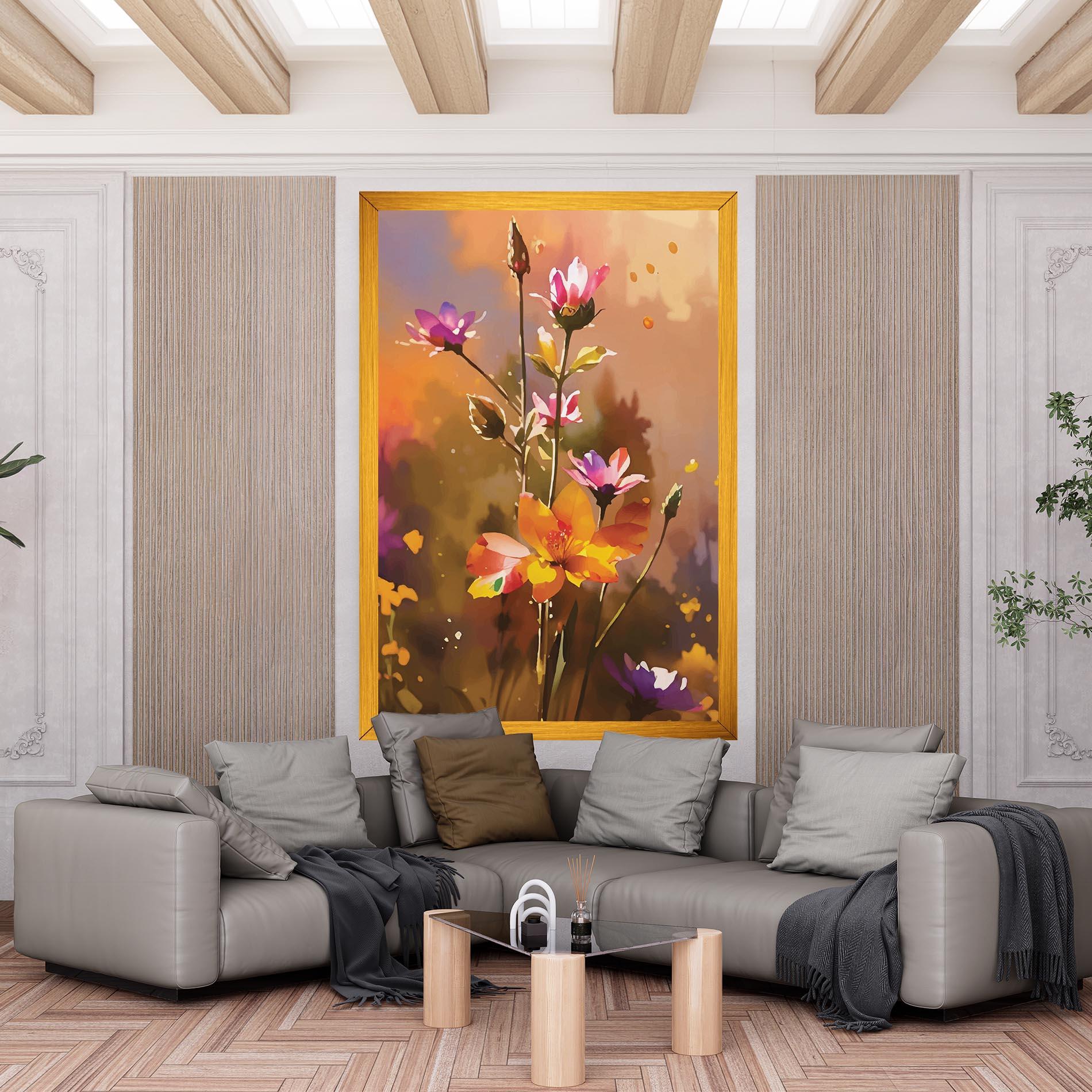 Tablou Canvas Orange Pink Spring mockup 6