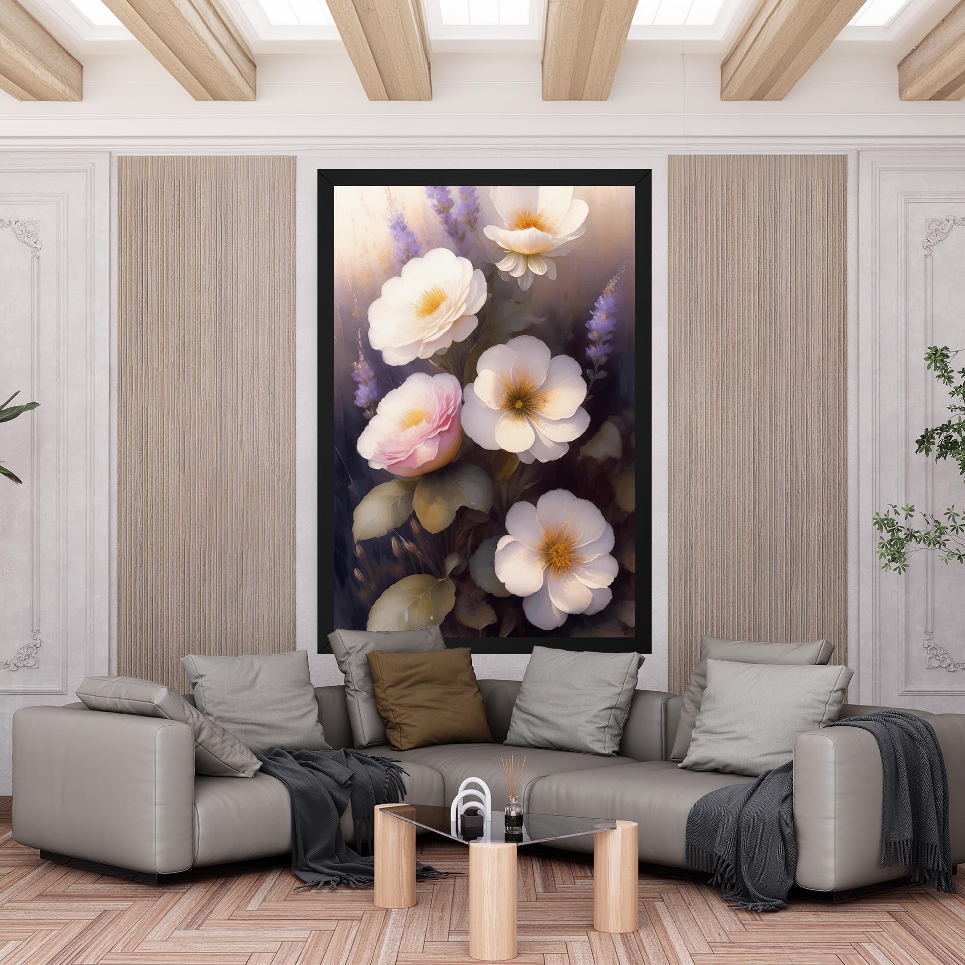 Tablou Canvas Cream Flower Spring mockup 6