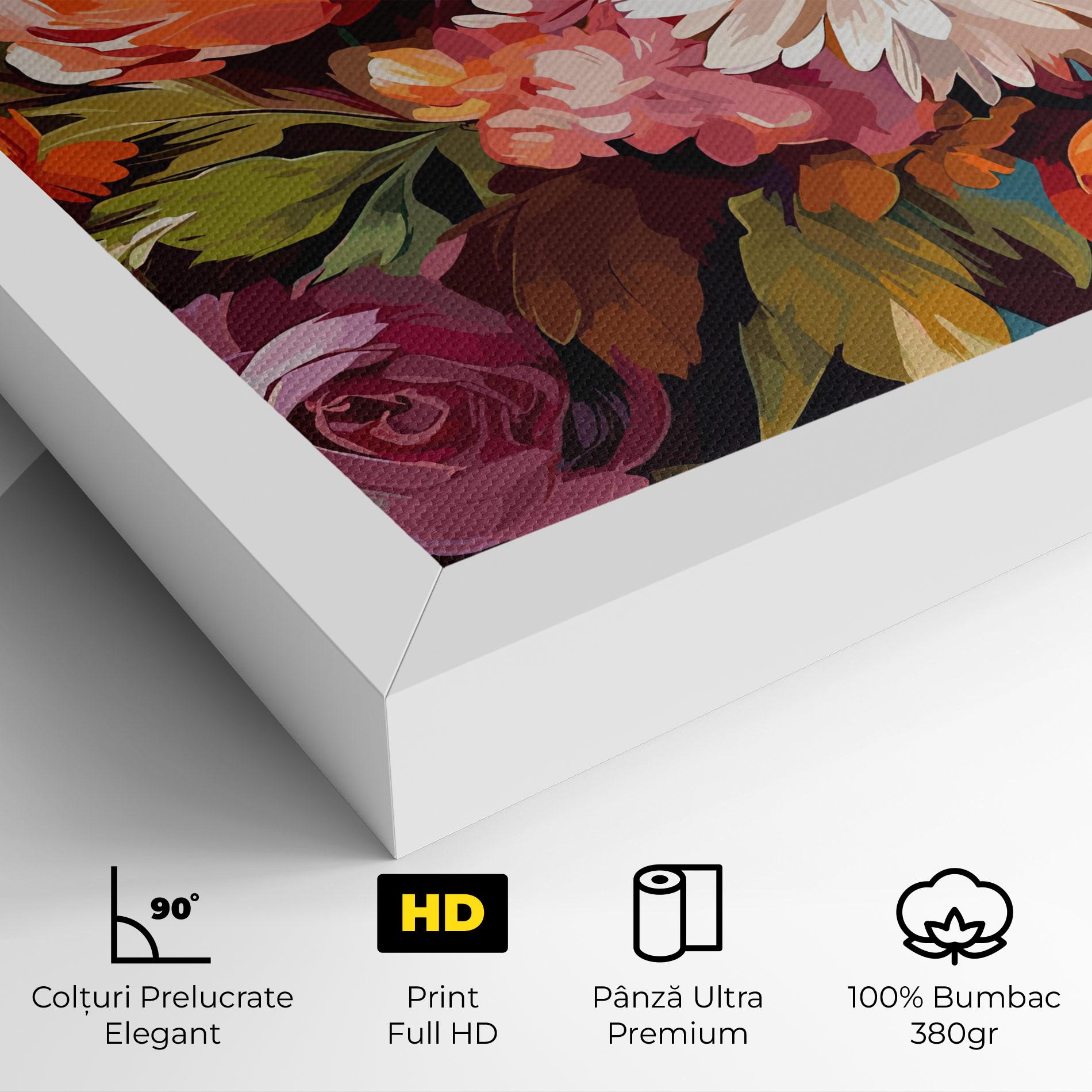 Tablou Canvas Cream Orange Spring mockup 4