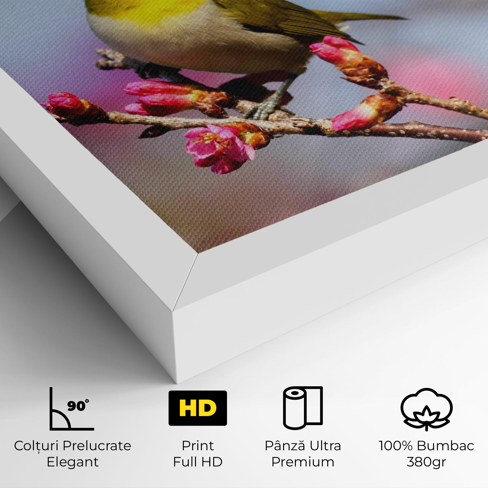 Tablou Canvas Cute Pink Flower Buds mockup 4