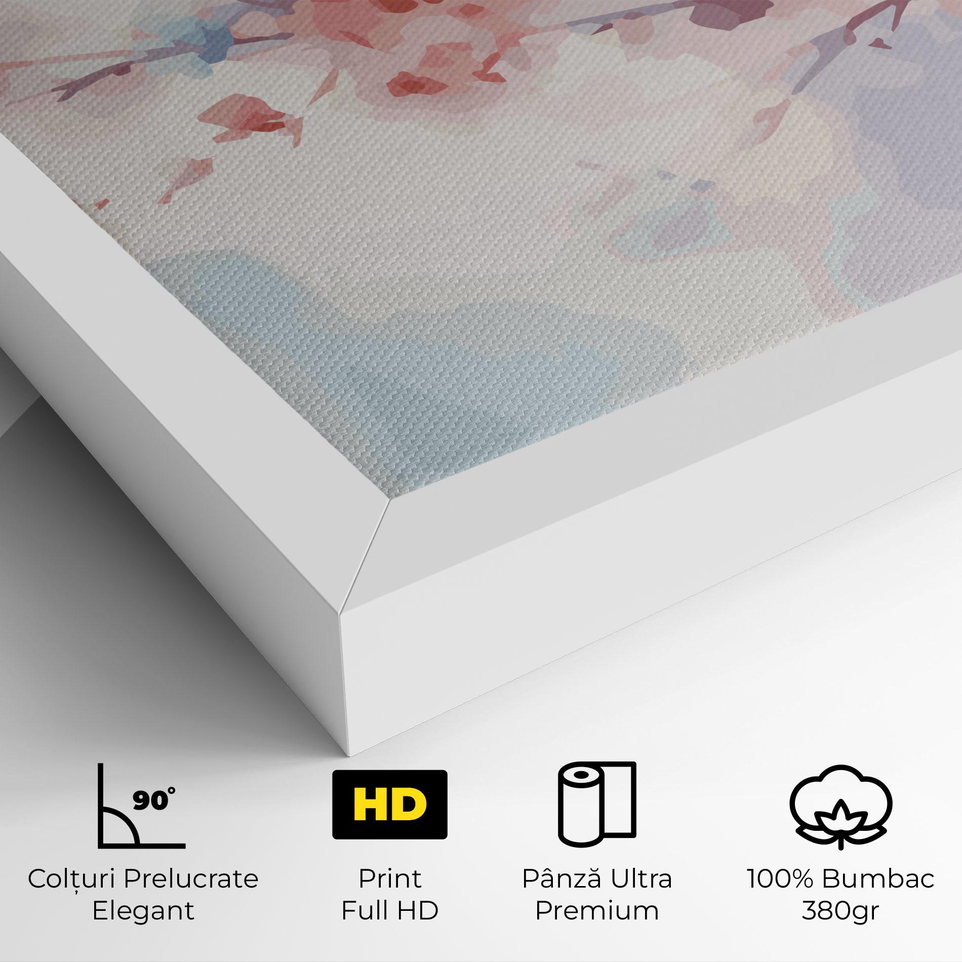 Tablou Canvas Pastel Spring Flowers mockup 4
