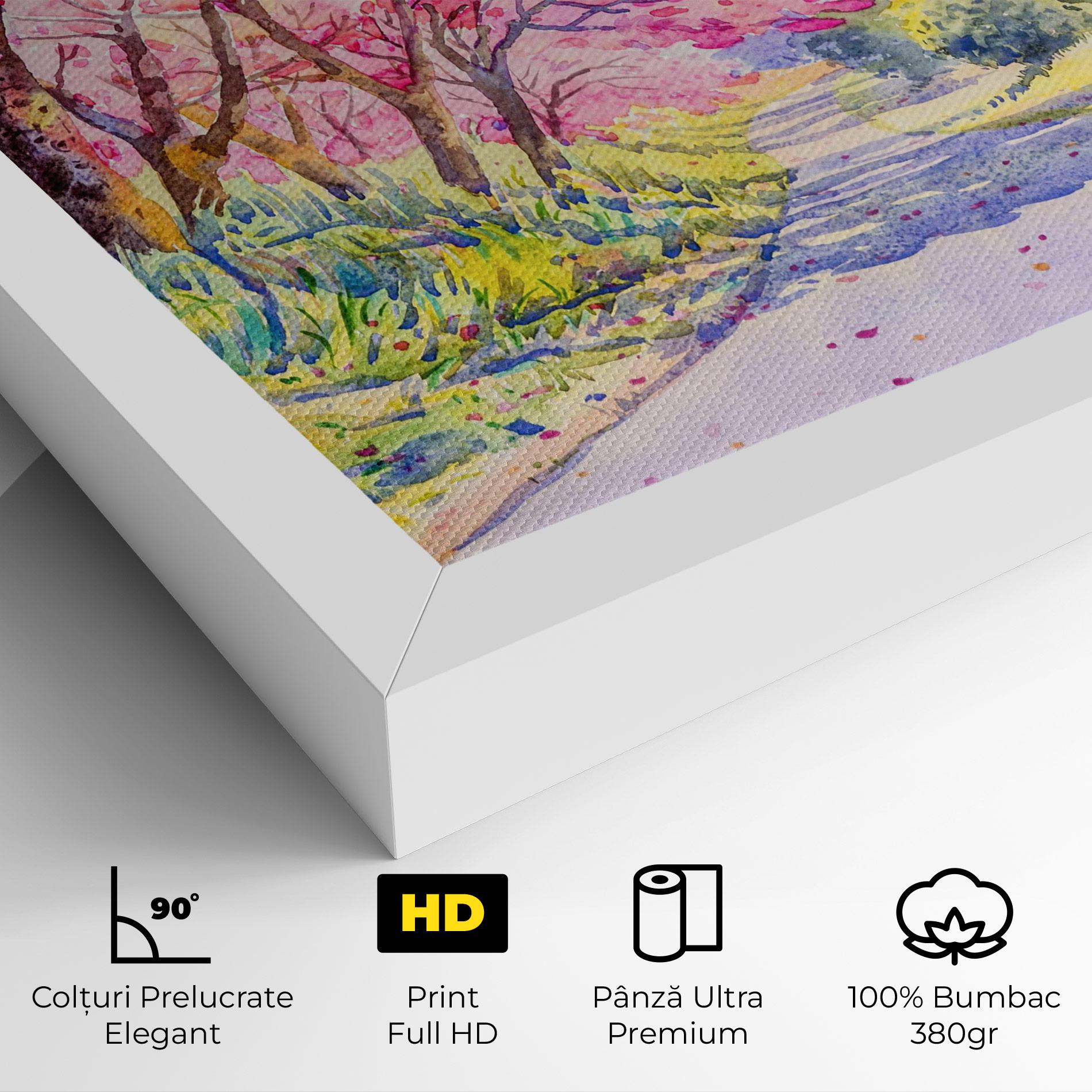 Tablou Canvas Pink Trees Art mockup 4