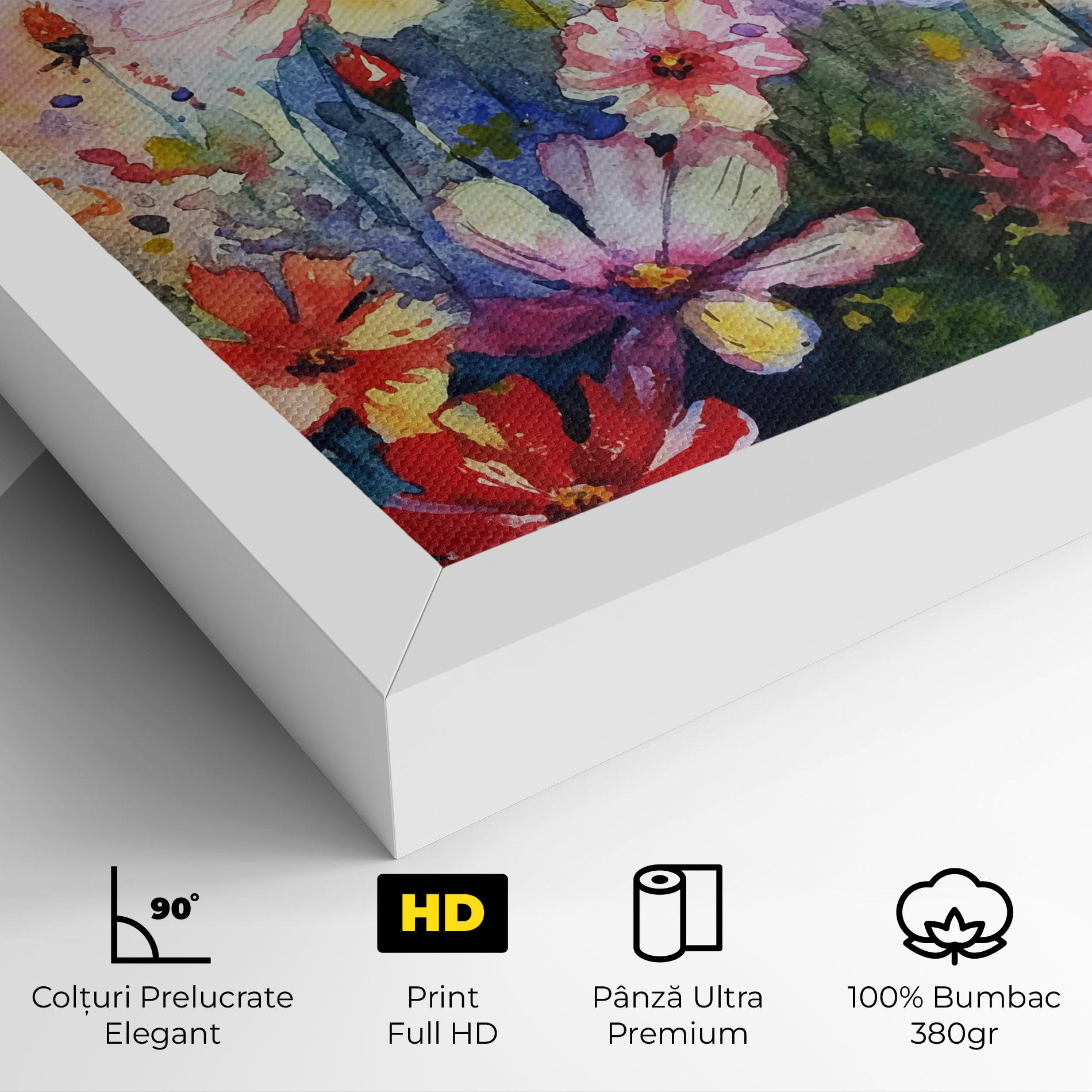 Tablou Canvas Water Art Flowers mockup 4