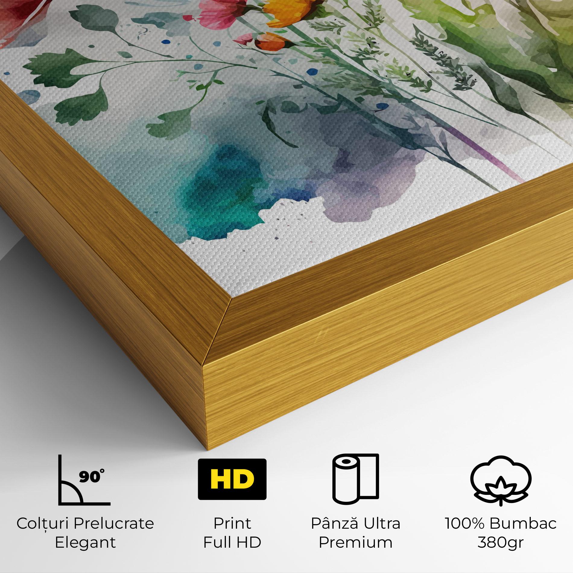Tablou Canvas Beautiful Spring Flowers mockup 4