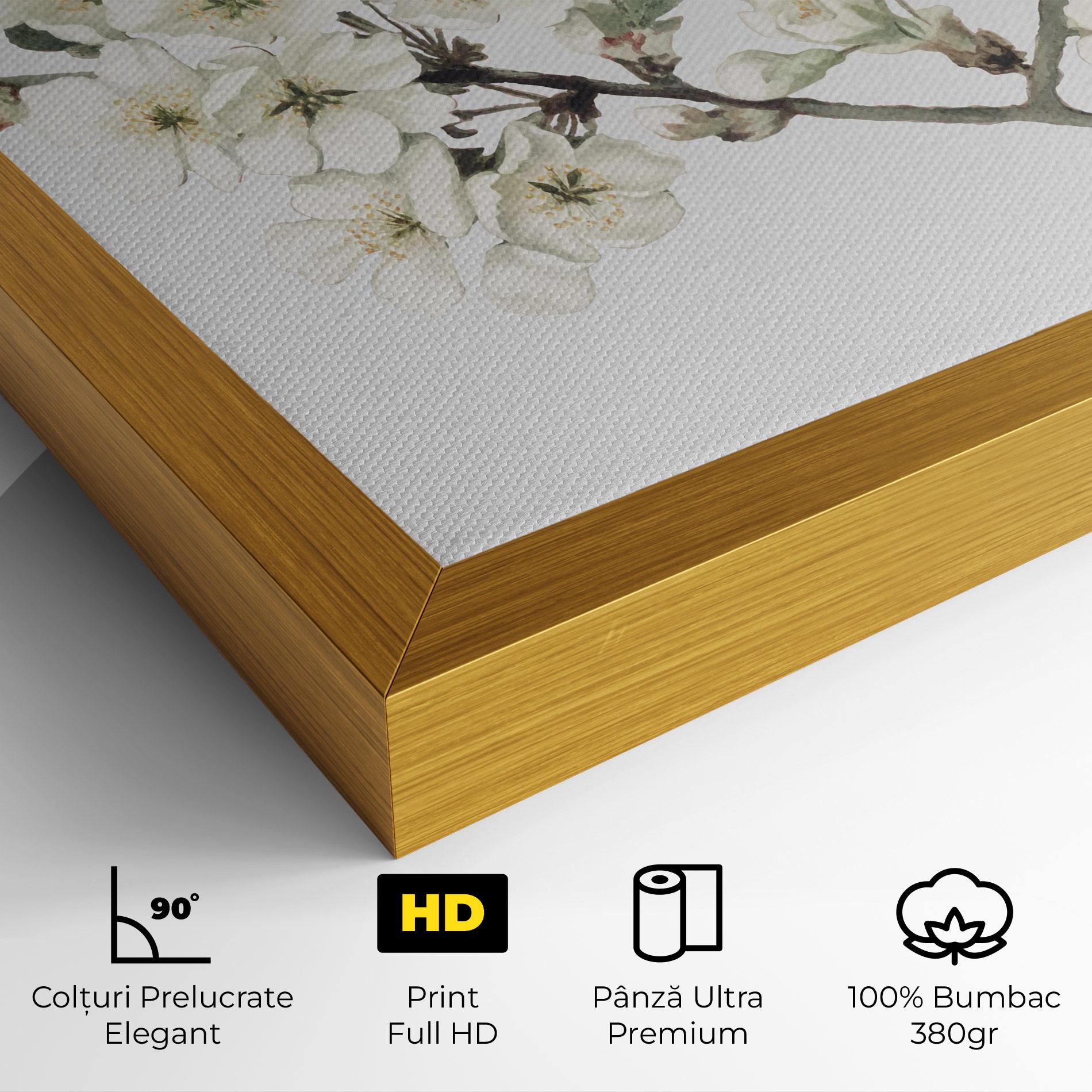 Tablou Canvas Bee Spring Flower mockup 4