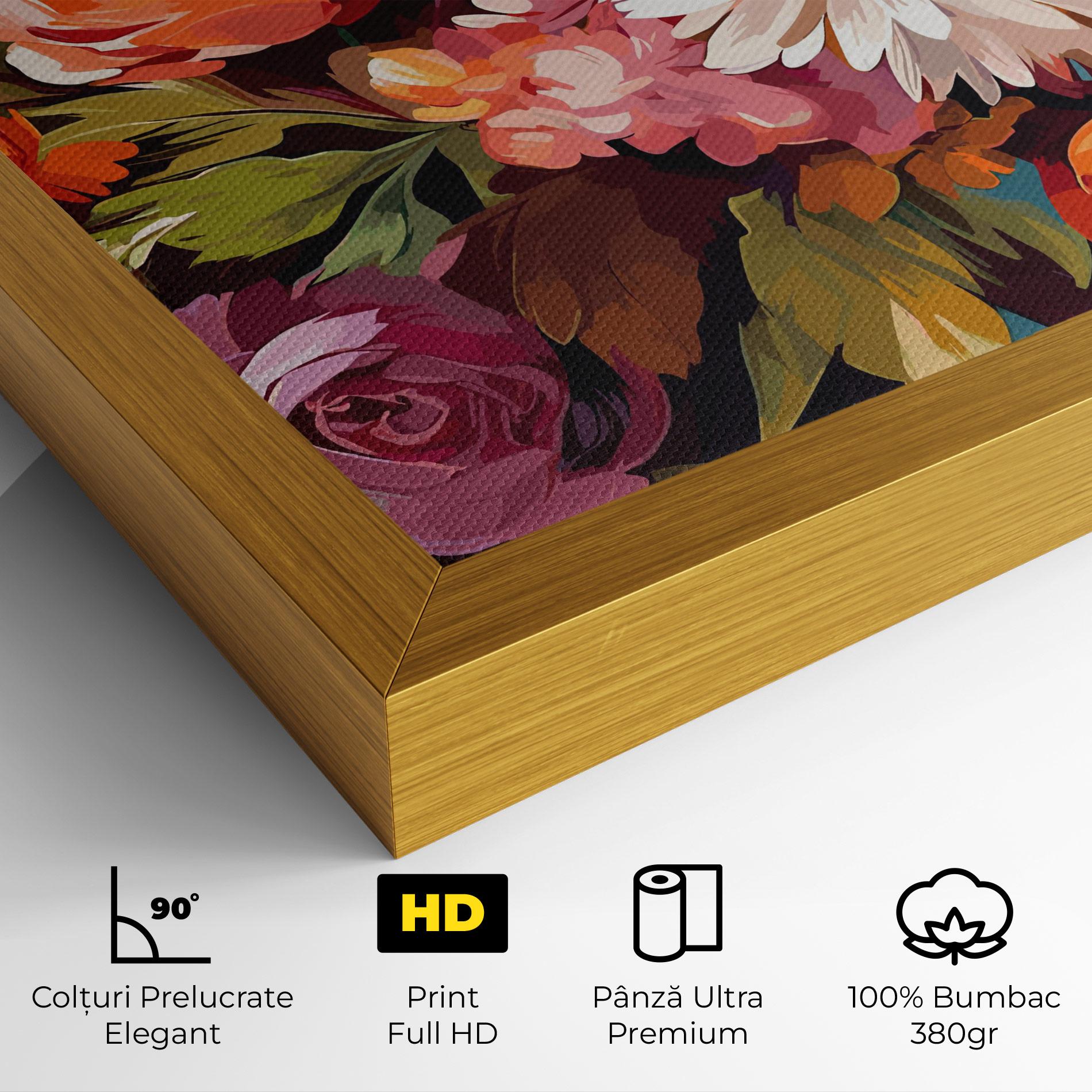 Tablou Canvas Cream Orange Spring mockup 4