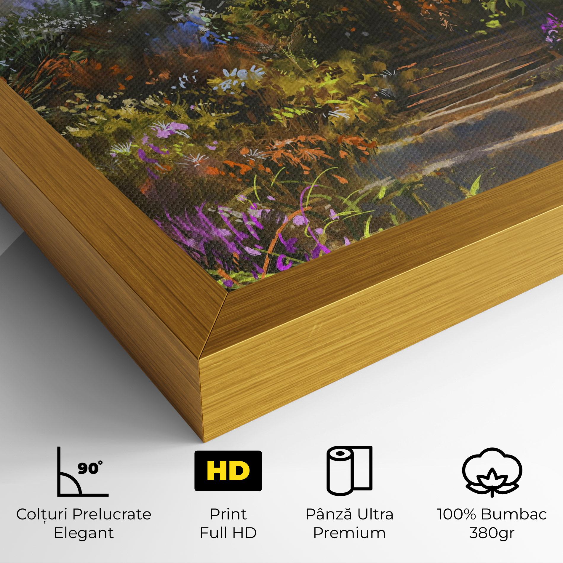 Tablou Canvas Spring Staircase Painting mockup 4