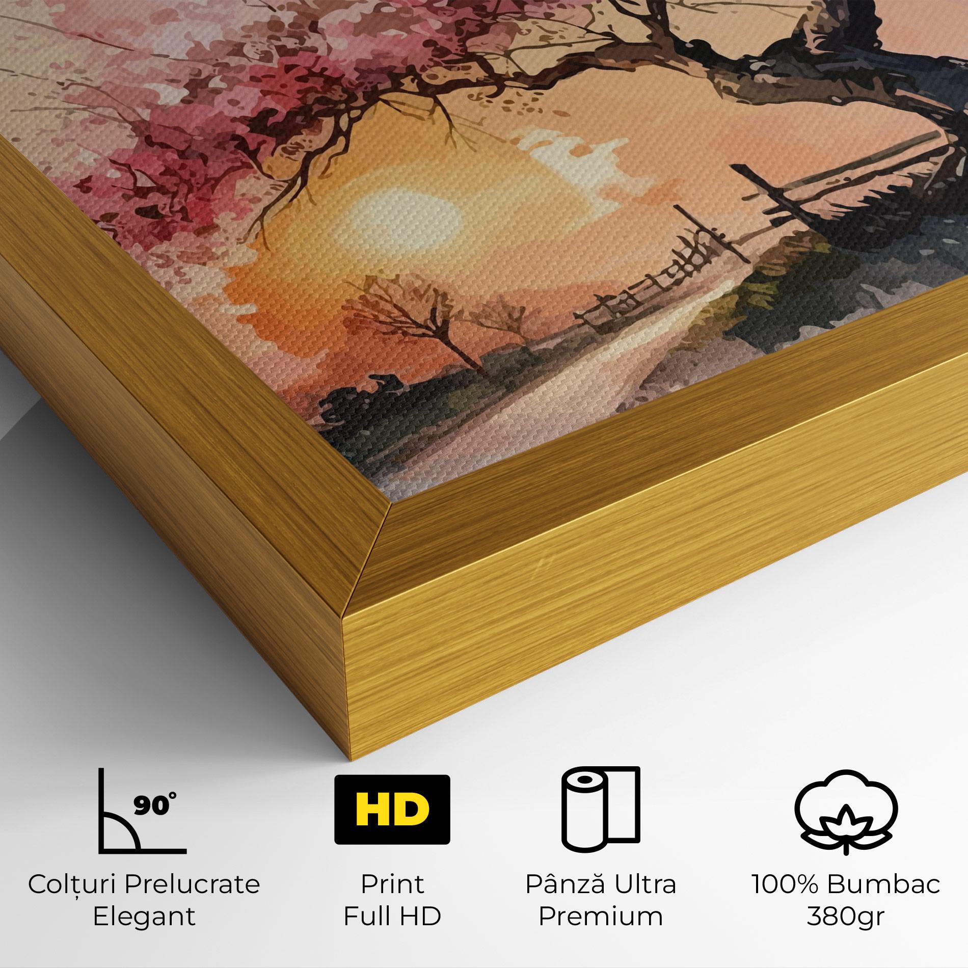 Tablou Canvas Sunset Spring mockup 4