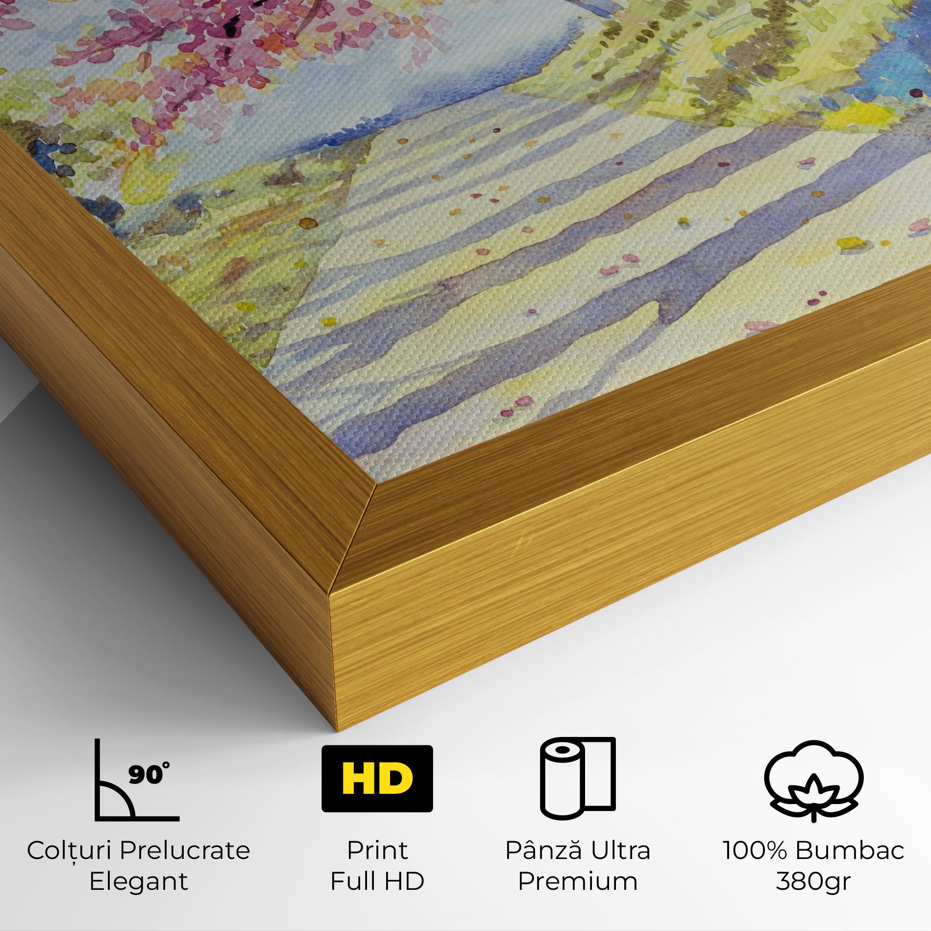 Watercolor Spring Landscape mockup 4