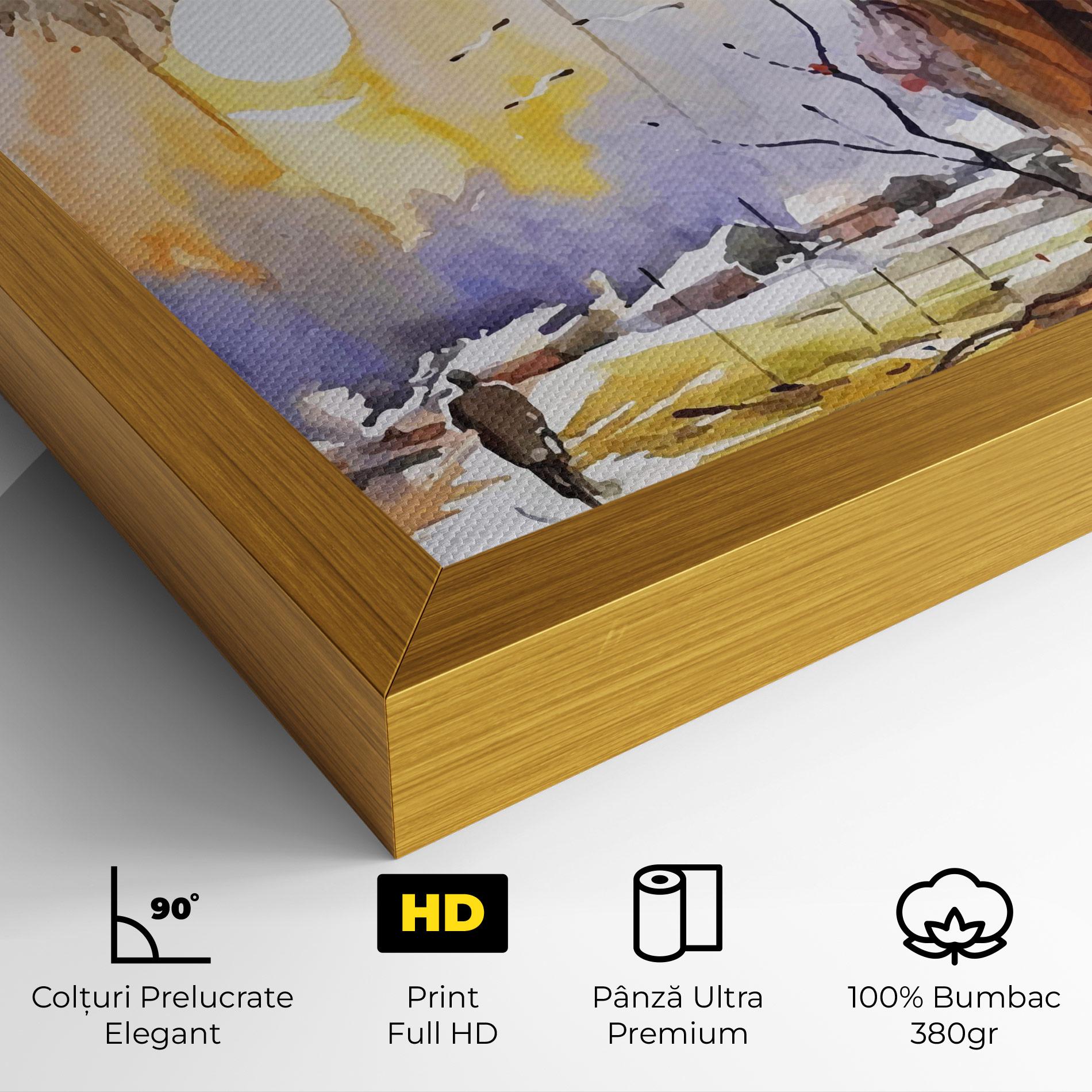 Tablou Canvas Watercolor Spring Tree mockup 4