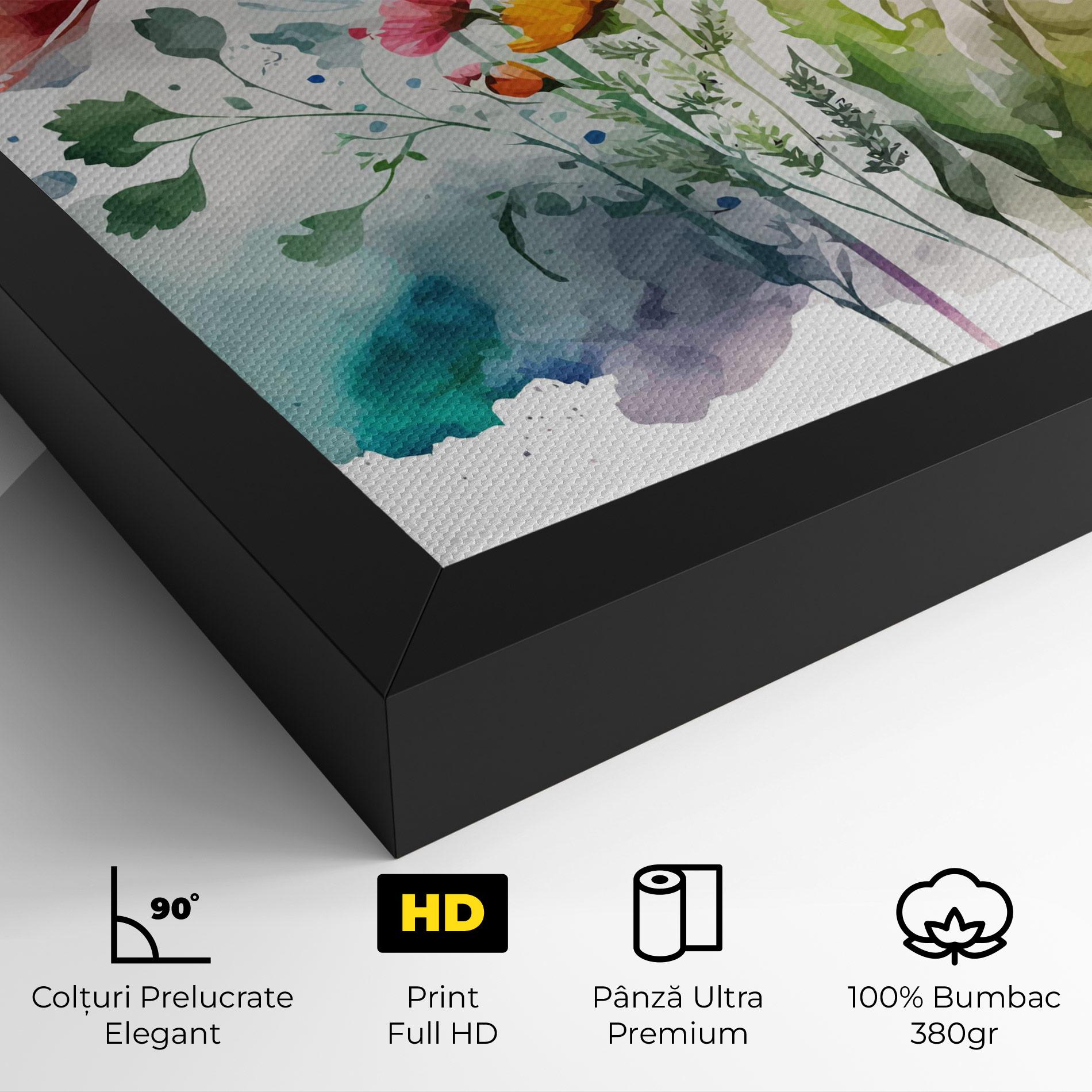 Tablou Canvas Beautiful Spring Flowers mockup 4
