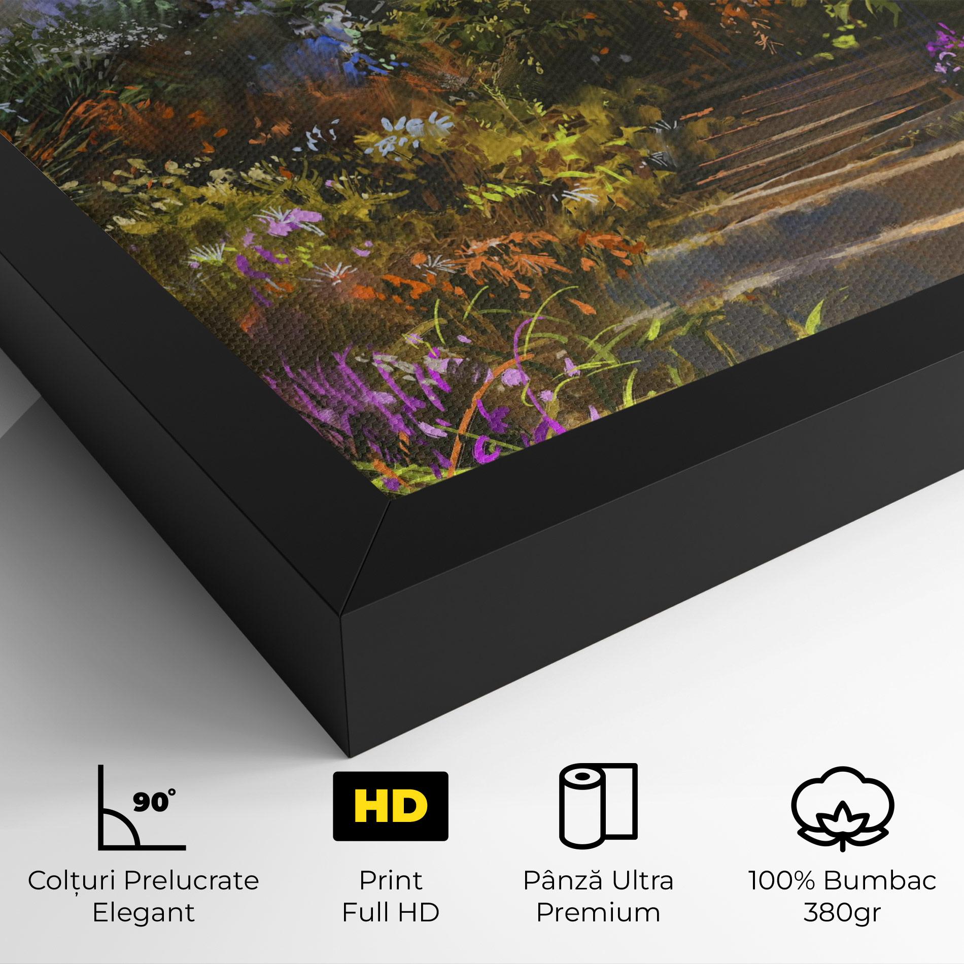 Tablou Canvas Spring Staircase Painting mockup 4