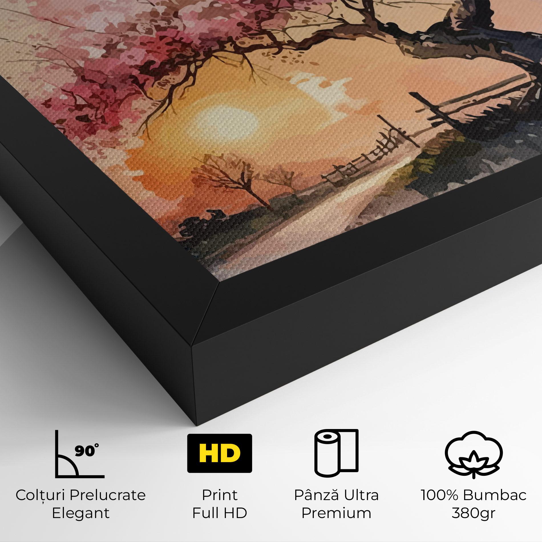 Tablou Canvas Sunset Spring mockup 4