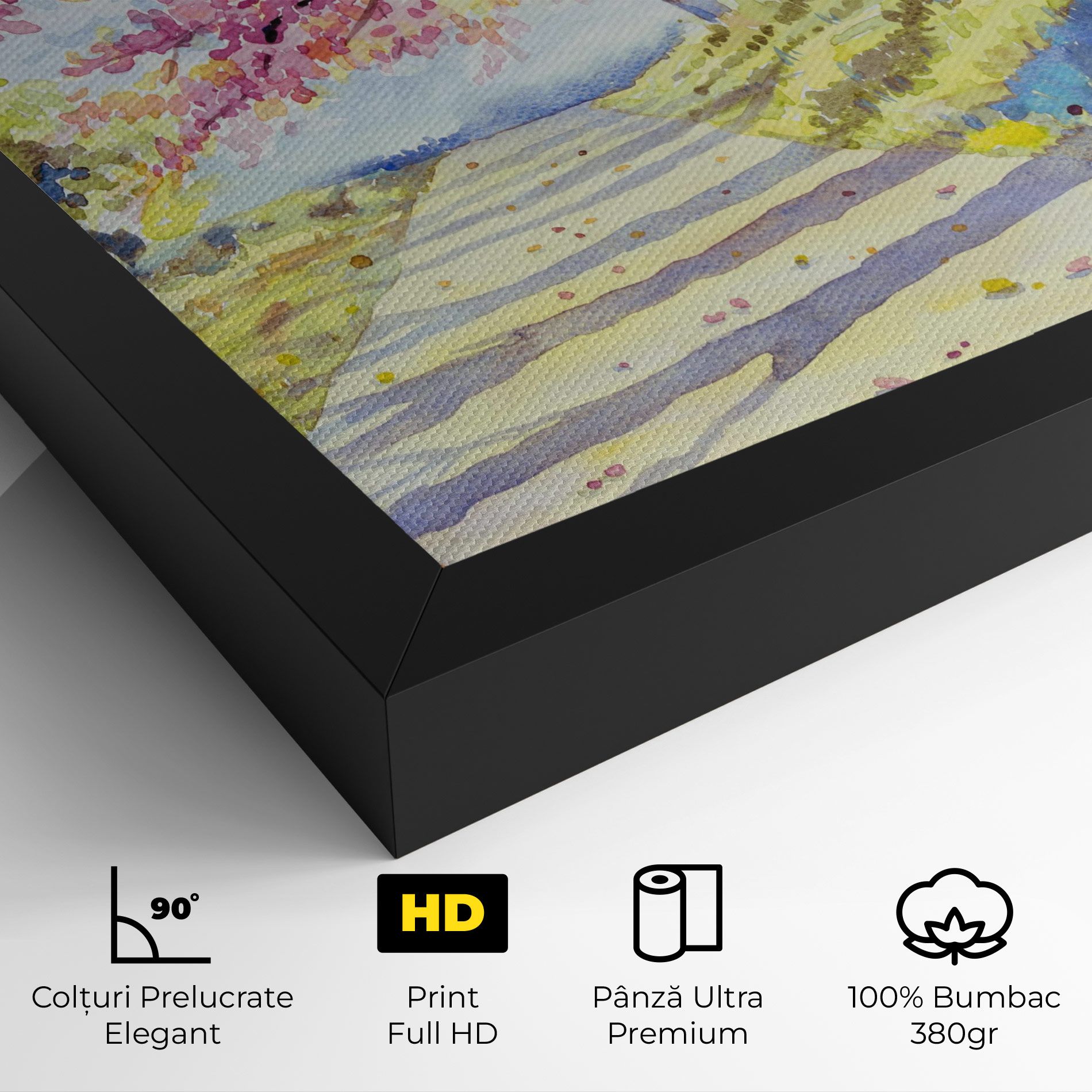 Watercolor Spring Landscape mockup 4