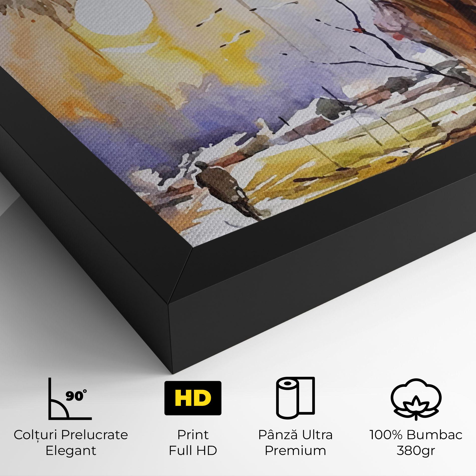 Tablou Canvas Watercolor Spring Tree mockup 4