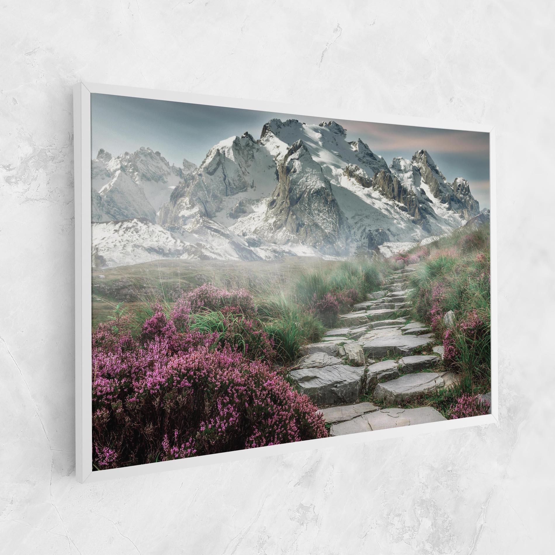 Tablou Canvas Mountain Spring View mockup 1
